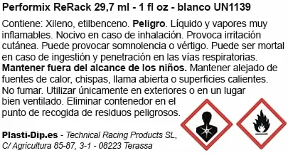 Rerack (trzymiak) od plasti Dip Biały