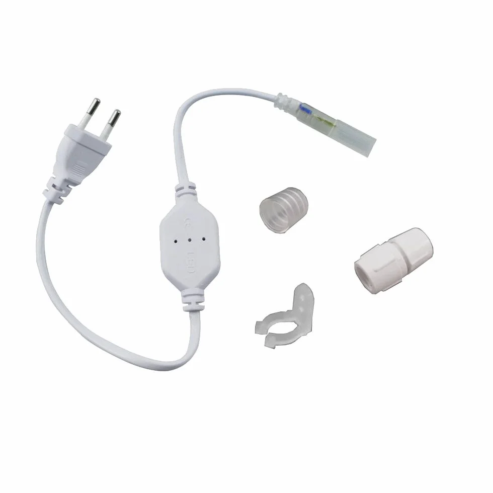 Wąż świetlny LED, kompletny zestaw z akcesoriami, łańcuch świetlny, zielony, czerwony, ciepły biały, niebieski, model przestrzeni barw RGB, 5 m do 50 m, F3 LED, do użytku wewnątrz i na zewnątrz, oświetlenie dekoracyjne 20 Meter zielony