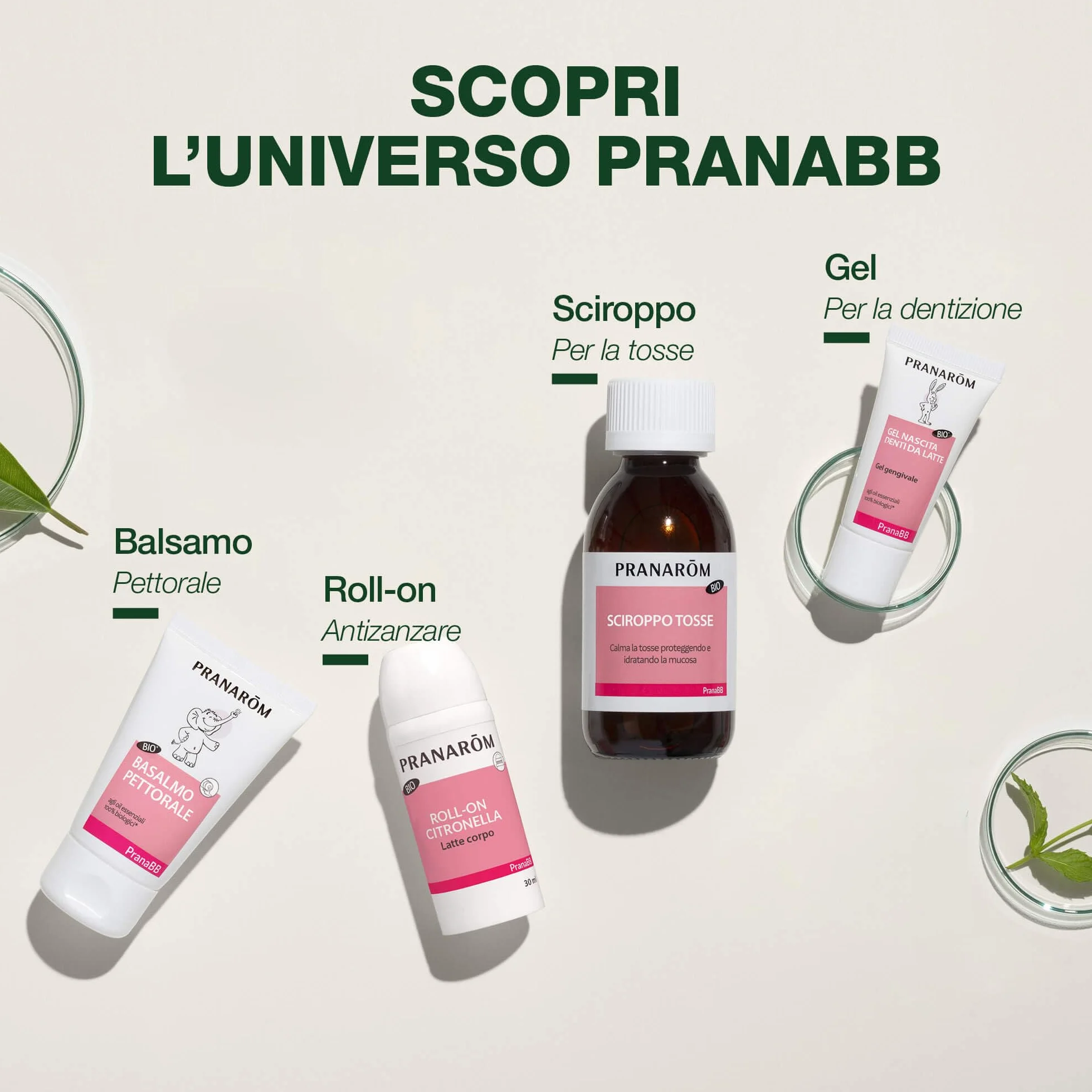 Pranarôm PranaBB Roll-on Citronela, Leche Corporal BIO, Protección Natural para bebe, 30 ml