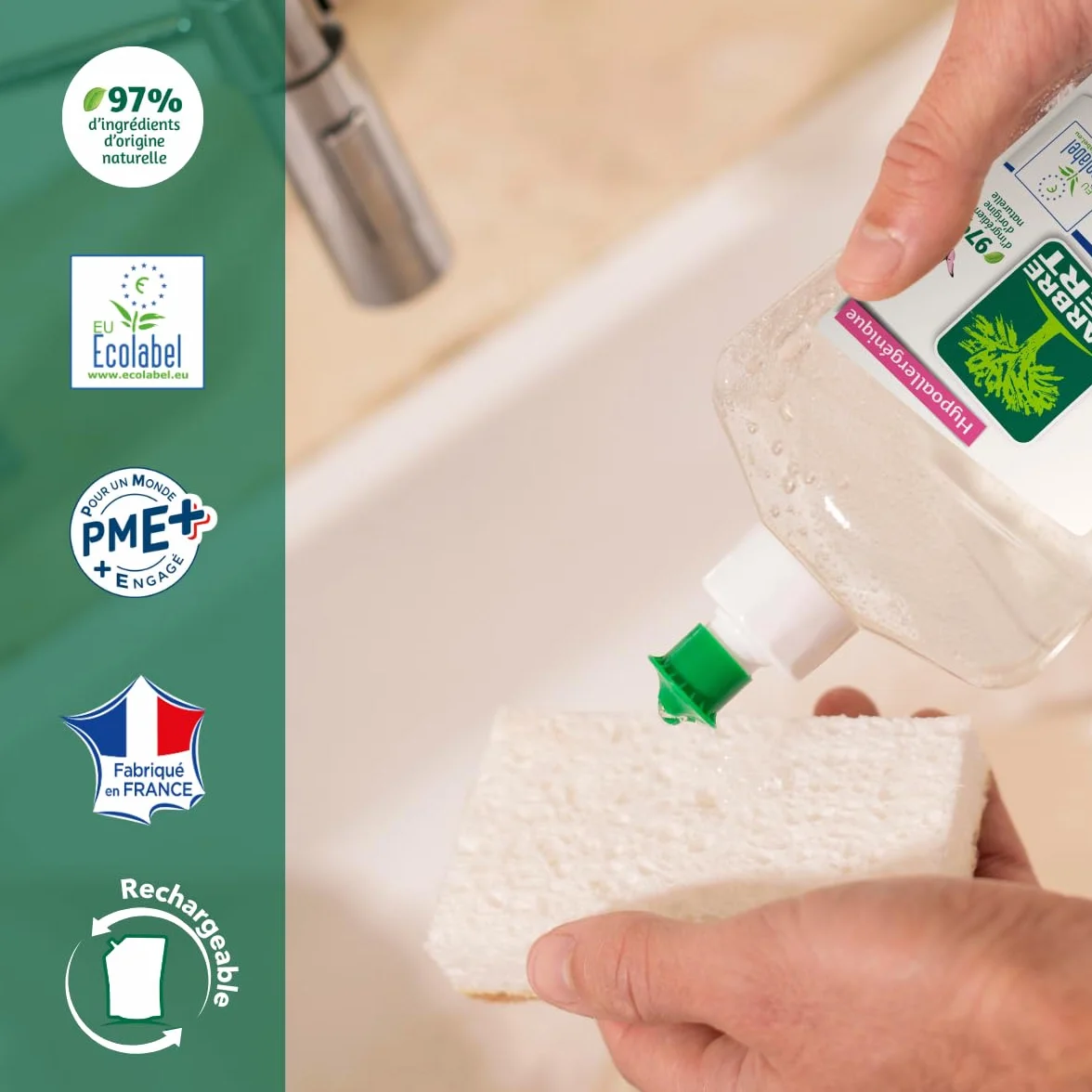 L'Arbre Vert Płyn do mycia naczyń – skóra wrażliwa – 500 ml
