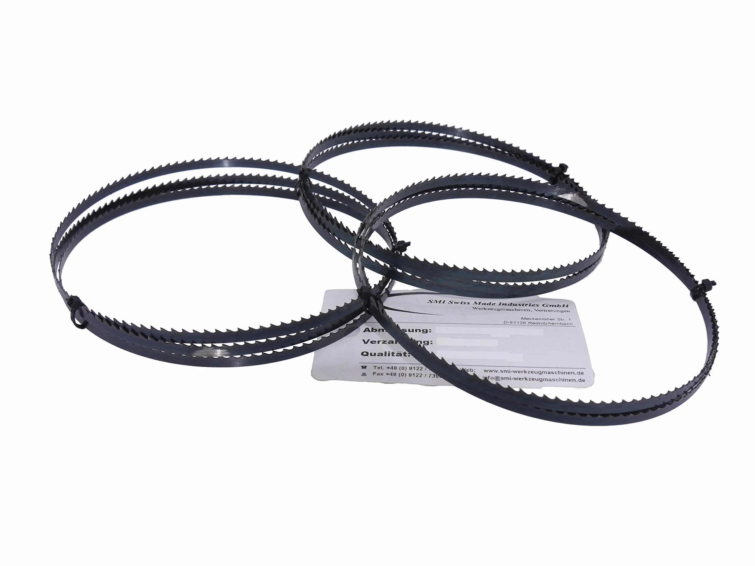 SMI Zestaw 3 szt. brzeszczot do piły do drewna 1790 x 6 x 0,65 mm 6 ZpZ taśma do piły do drewna taśma do piły pasująca np. Holzstar HBS 251