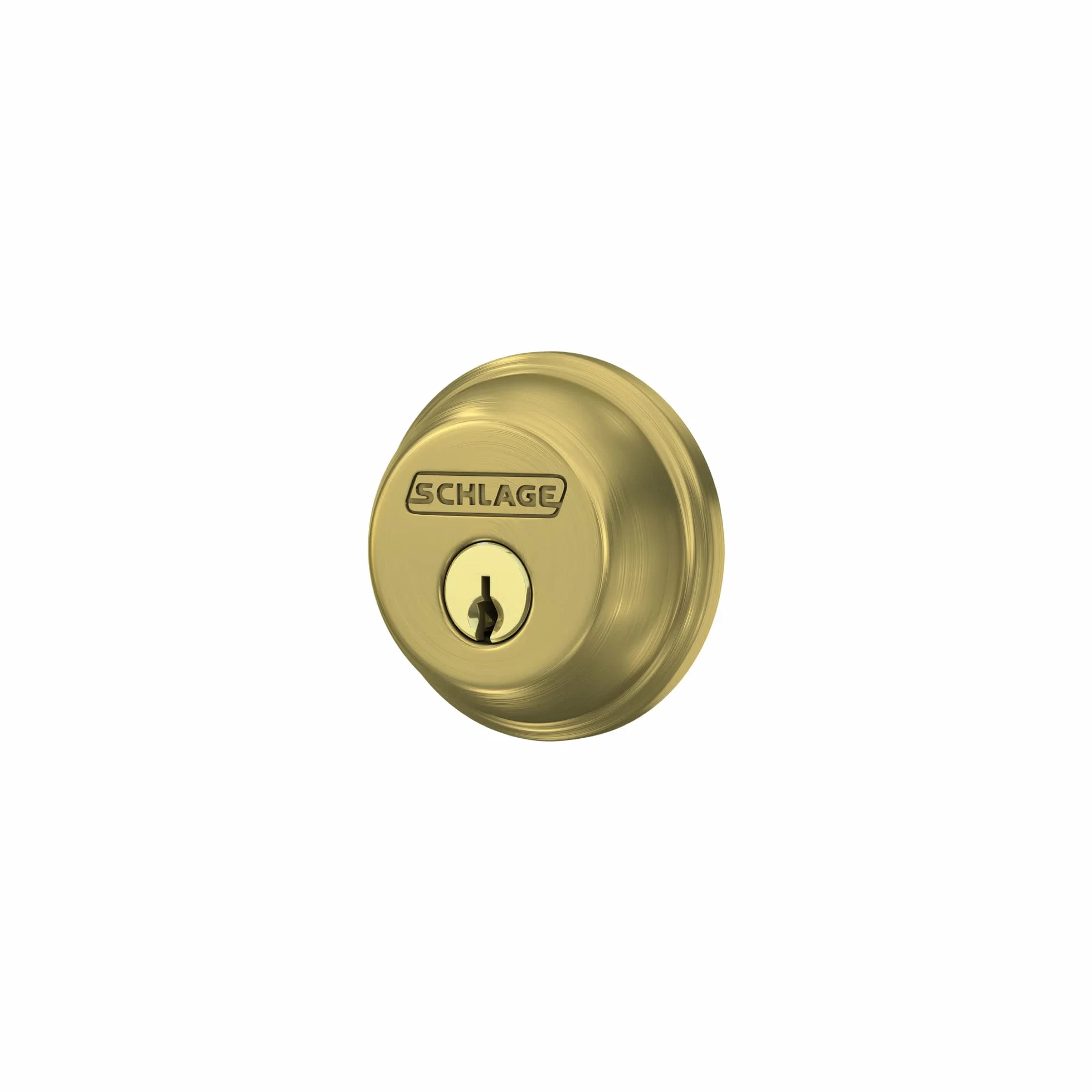 Schlage Lock Company Zamek zasuwkowy jednocylindrowy satynowy mosiądz B60 N 608