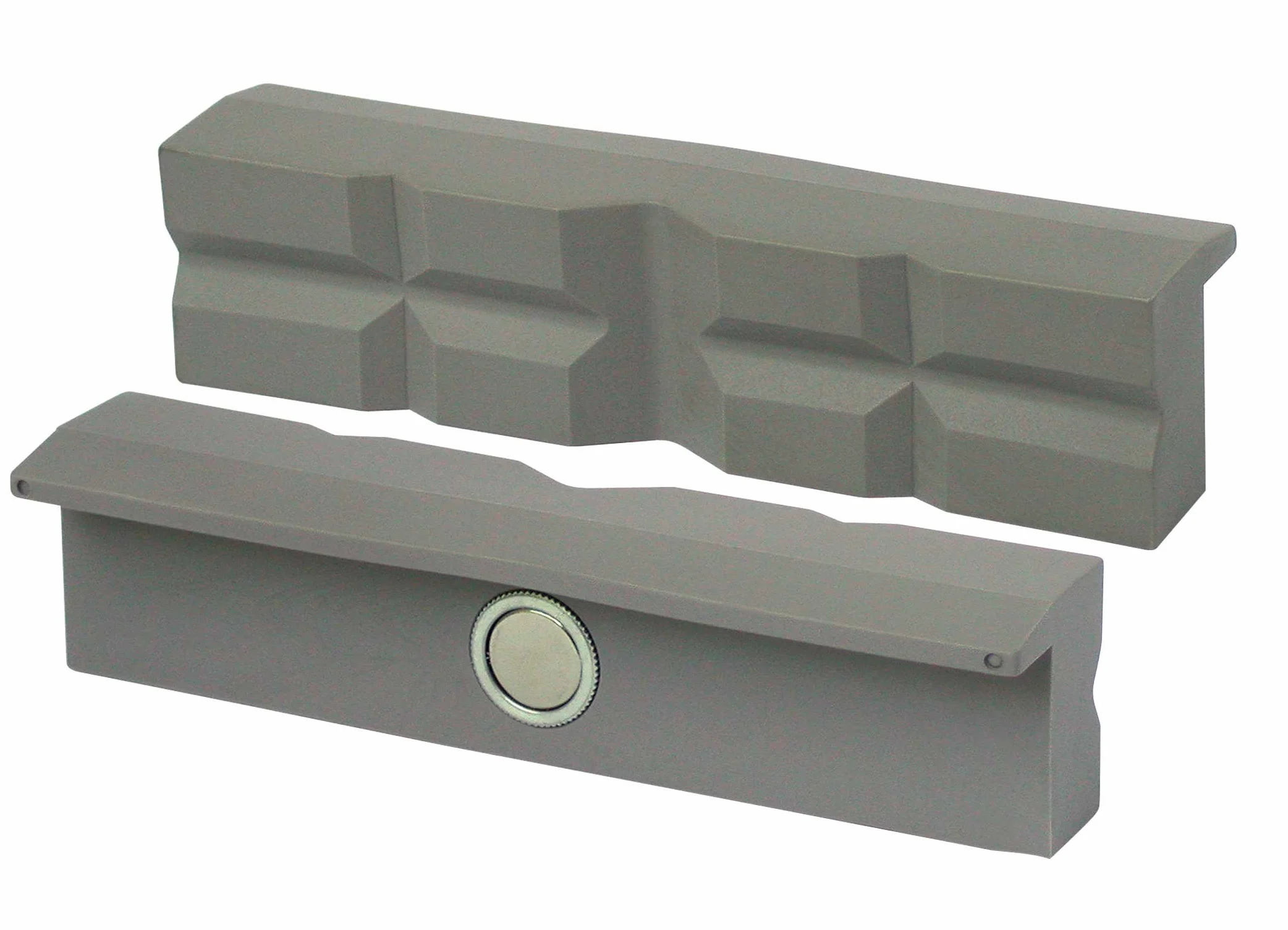 Heuer szczęki imadła, szczęki ochronne (prostokątne, równoległe płaskie, zintegrowane specjalne magnesy; szczęki do imadła 100 mm; materiał: poliuretan) 108100