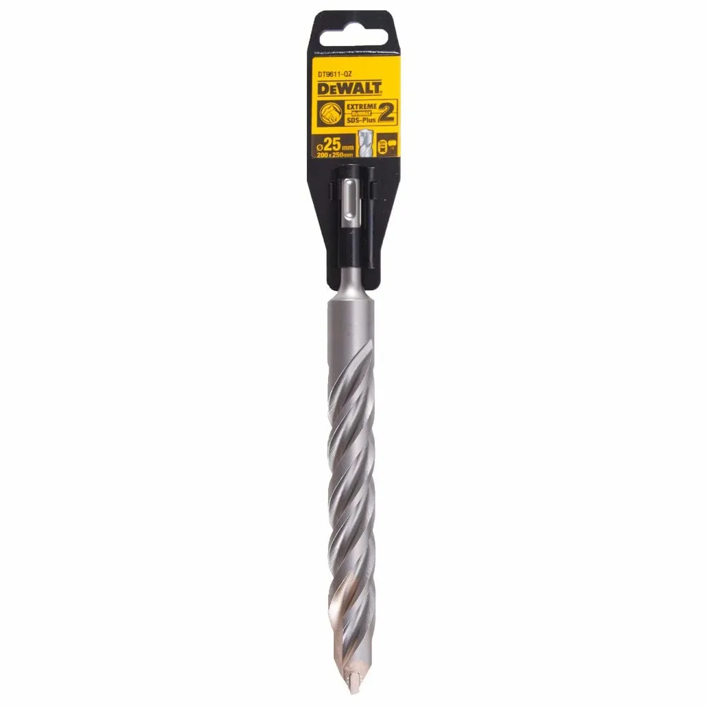 DEWALT Profesjonalny Wiertło sds-Plus Extreme 2-25x250mm dla profesjonalistów i majsterkowiczów do pracy profesjonalnej wysoka trwałość