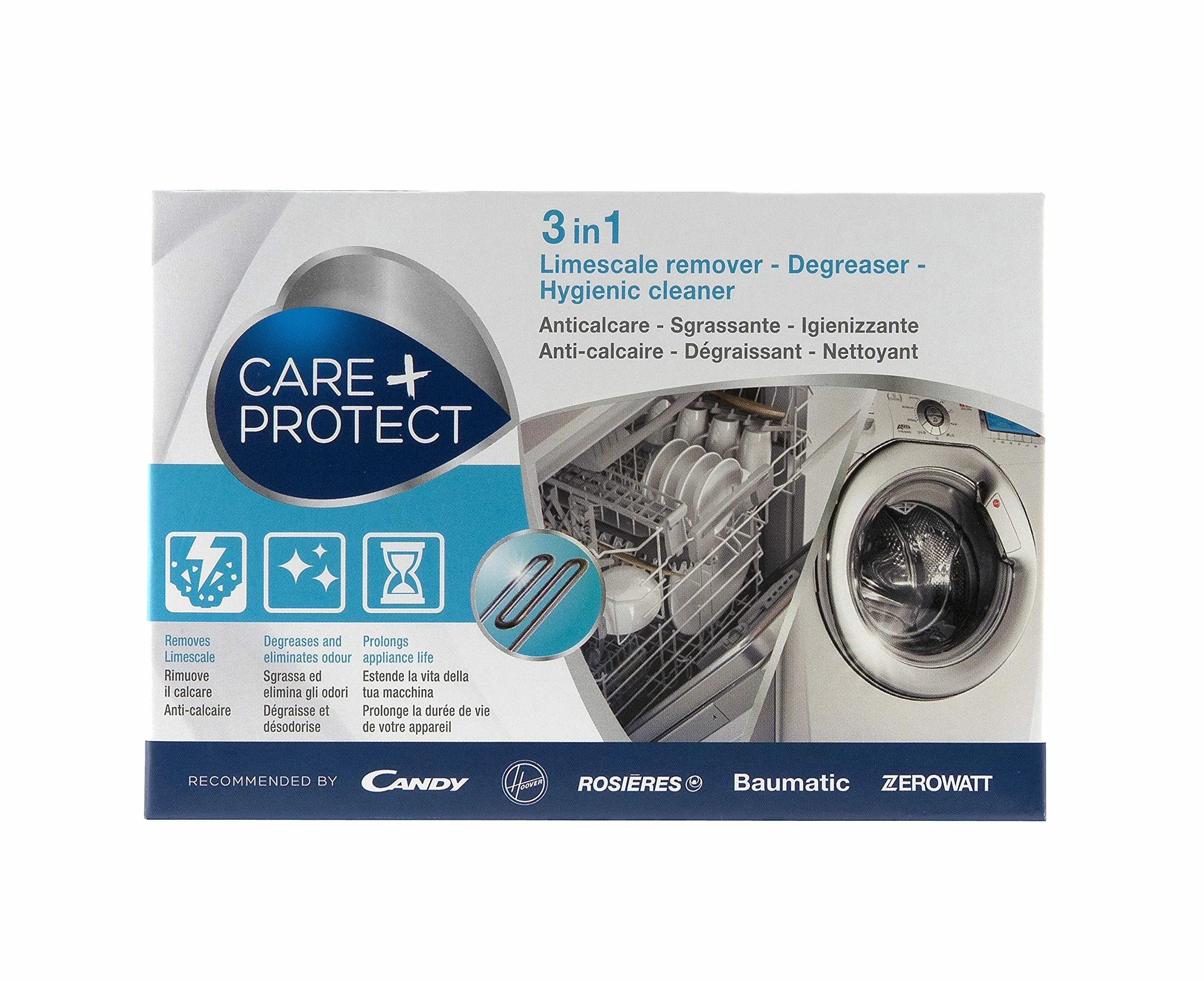 Care+Protect CANDY 35601768 Anticalcare Sgrassante Igenizzante Lavatrice Lavasto