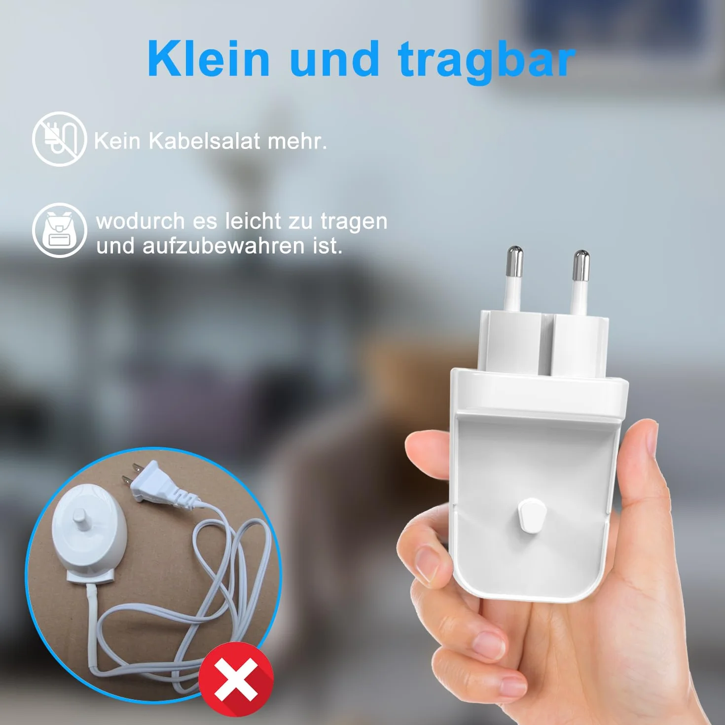 Stacja ładująca, ładowarka ścienna, bezprzewodowa do modeli Braun Oral-B, elektryczna szczoteczka do zębów, gniazdo EU, ładowarka do Genius X, iO3, iO4, iO5, iO6, Pro, Vitality, inteligentna