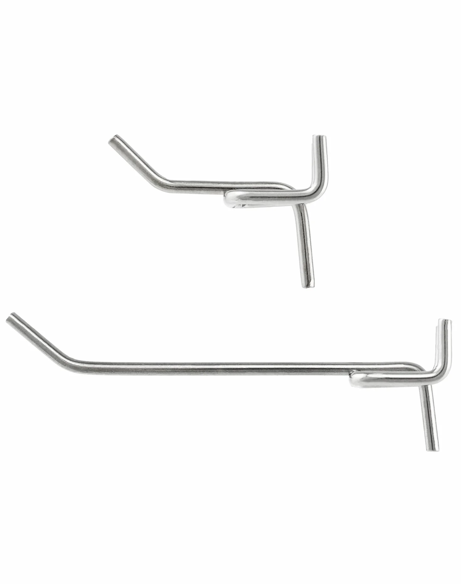 QWORK® 60szt. Perforowane haki ścienne, haki do tablic perforowanych, haki ścienne na narzędzia do wyświetlaczy sprzedażowych (5cm, 10cm)