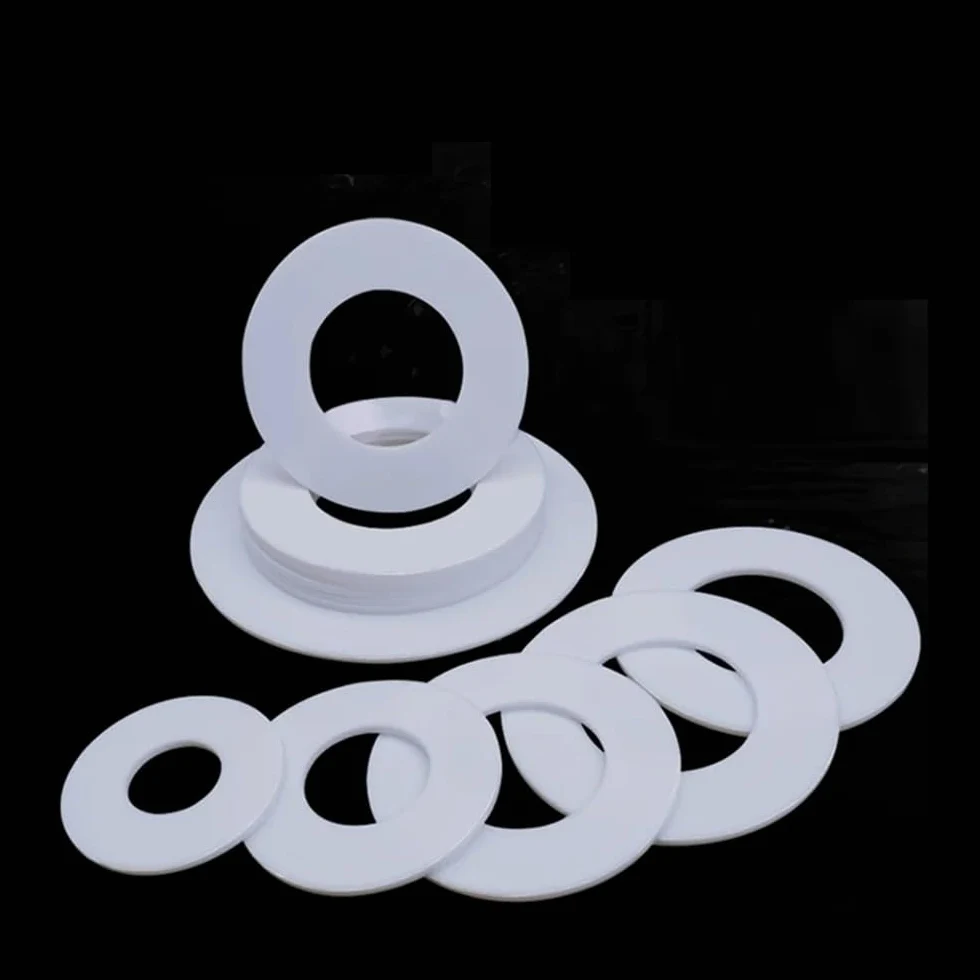 Płaskie uszczelki gumowe, Podkładki płaskie PTFE Uszczelka sanitarna kołnierza BSPP o grubości 2 mm, wiele rozmiarów, opakowanie 10 sztuk(55mm x 65mm x 2mm)