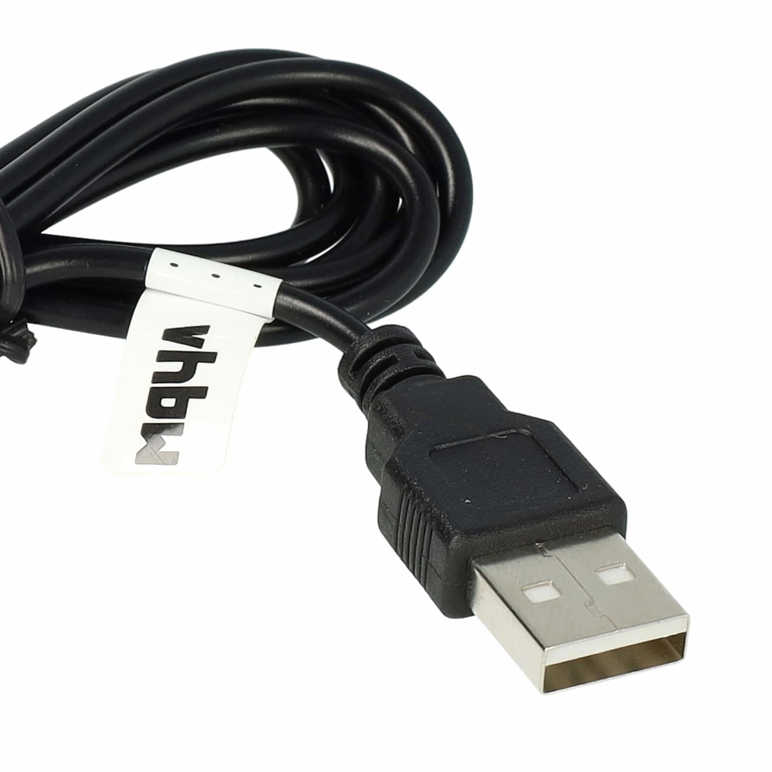 vhbw Kabel do ładowania kompatybilny z Oral-B Genius 9000S, 9000S, czarny, 9000S, biała szczoteczka do zębów 9000S, kabel zasilający, 120 cm, czarny