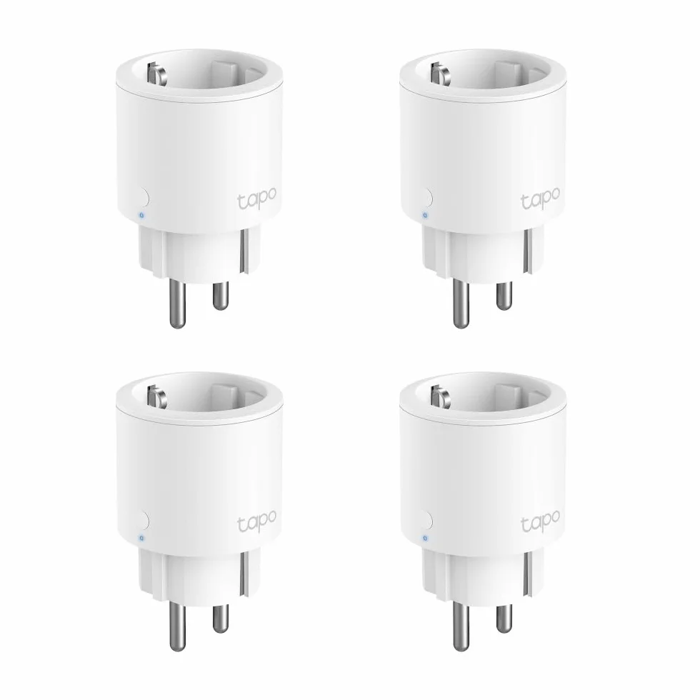 TP-Link Tapo P115 4-pack inteligentne gniazdko Wi-Fi monitorowanie zużycia energii harmonogramy zdalne sterowanie Alexa Google Home