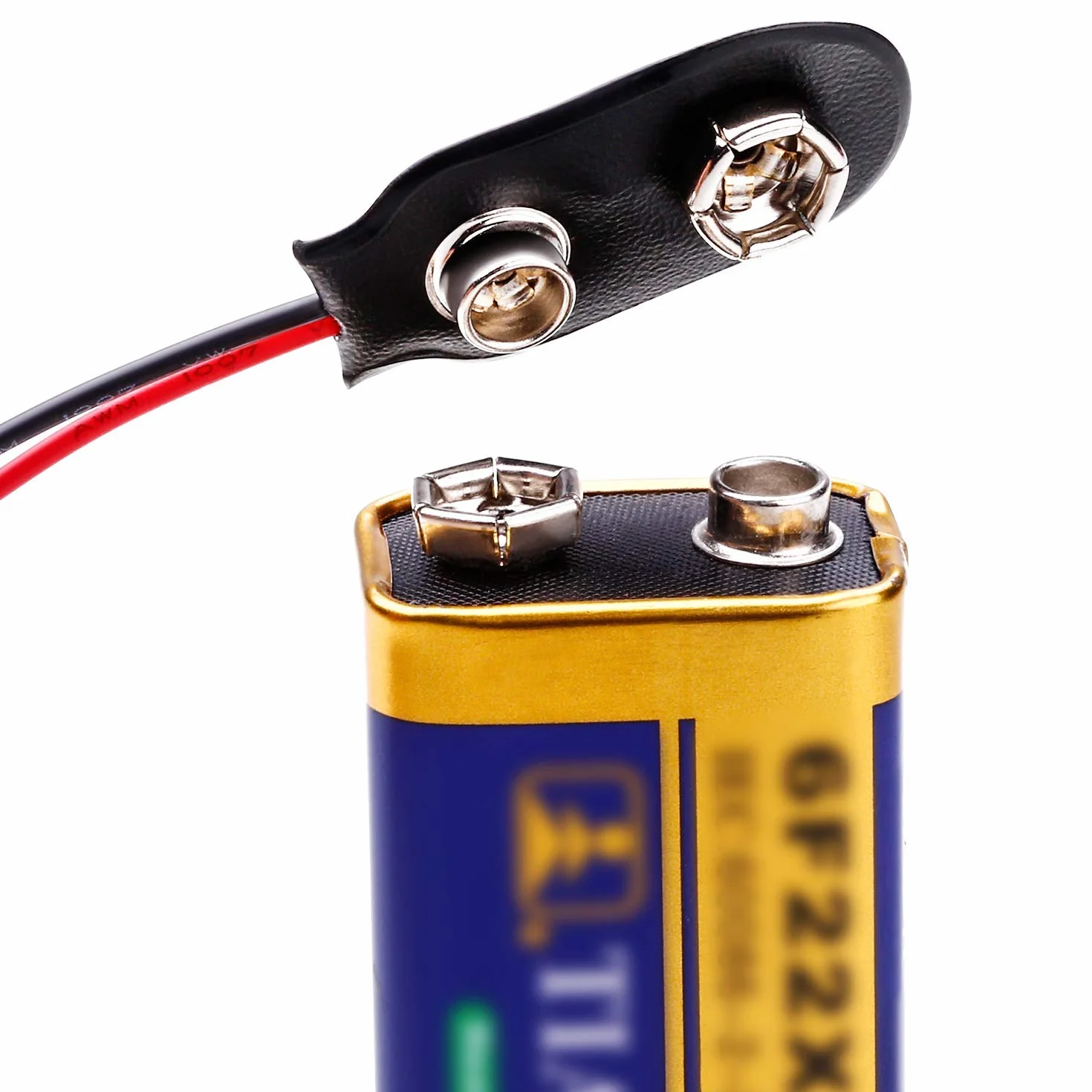 RUNCCI-YUN 5 sztuk DC 3-24 V Elektroniczny Buzzer Alarm Dźwięk Ciągły Dźwięk (5 sztuk) + Złącze Klip Baterii 9 V (5 sztuk)