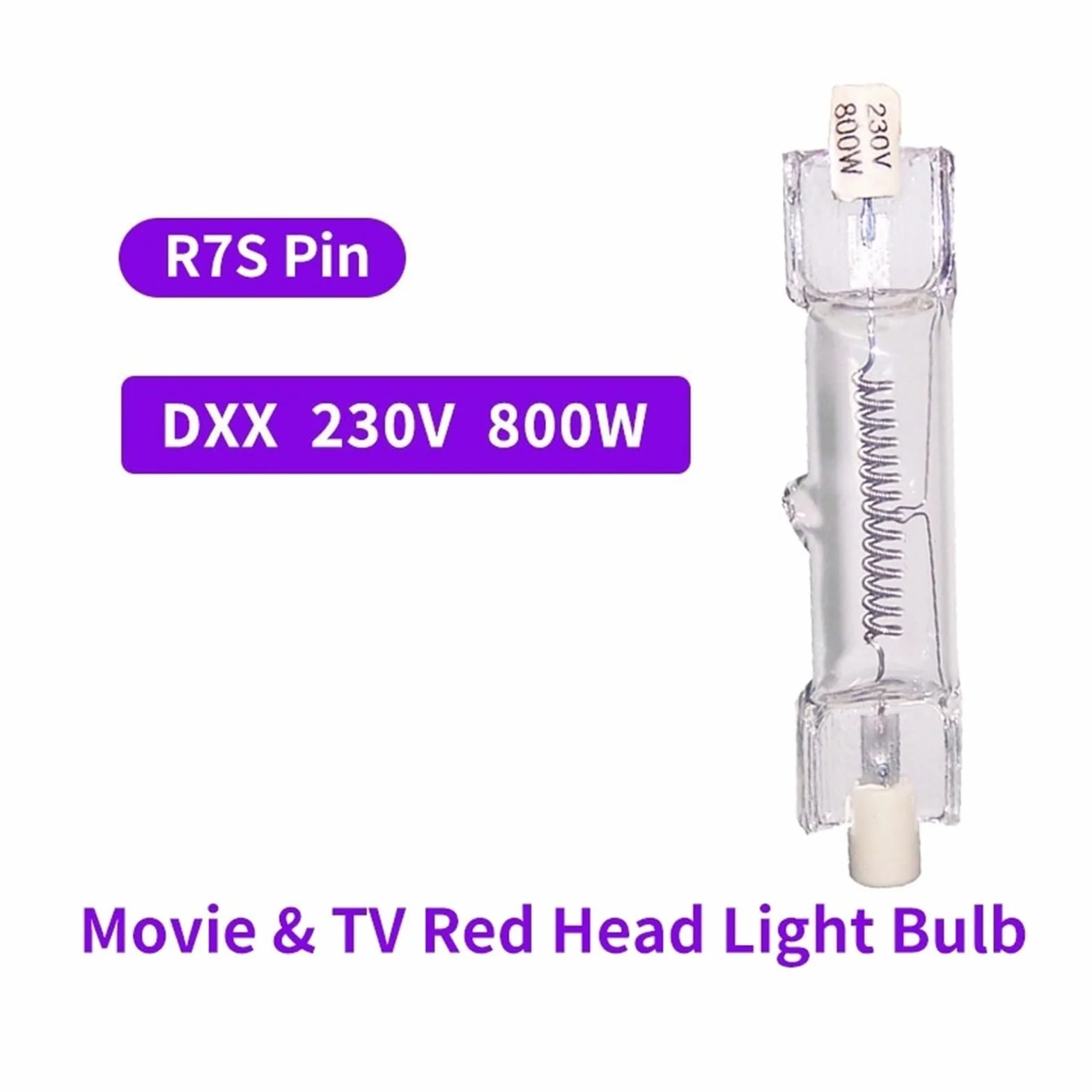 Lampa metalohalogenkowa R7S 230V 800W 3200K ciepła biała żarówka 5 sztuk