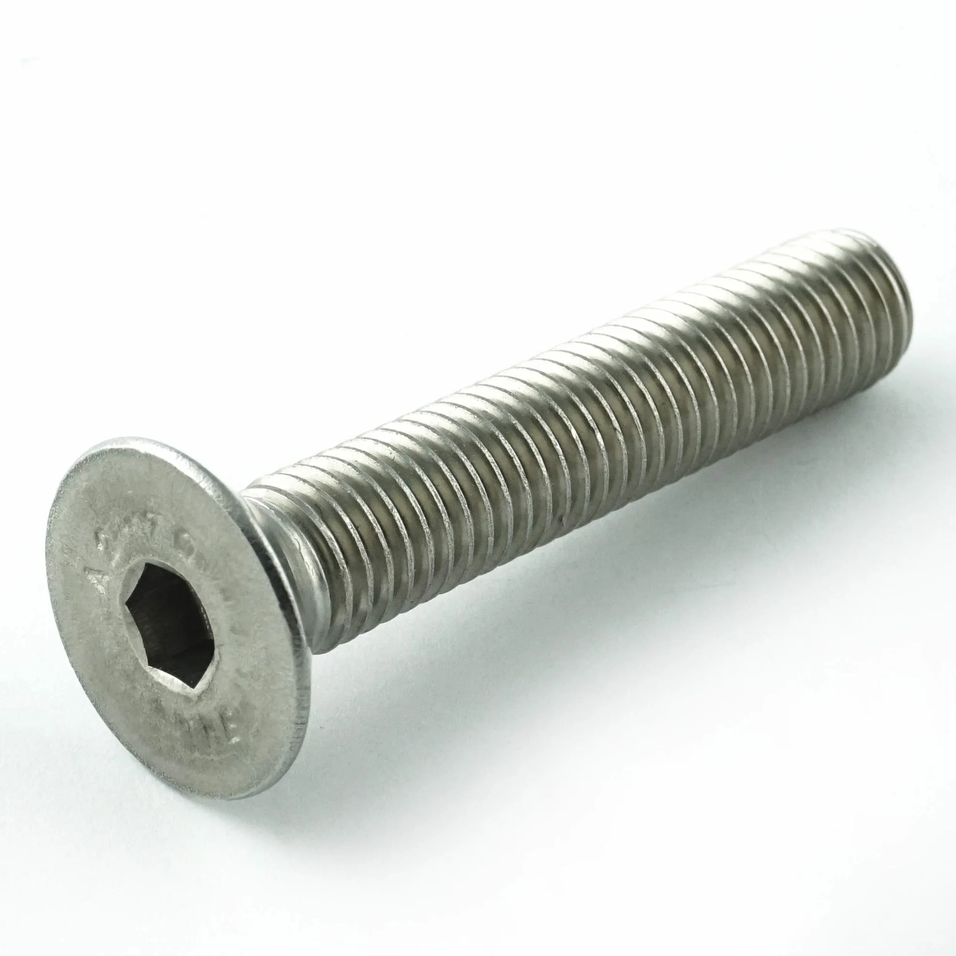 M4 x 20 mm śruby z łbem wpuszczanym z gniazdem sześciokątnym (10 sztuk) - DIN 7991 - ISO 10642 śruby z łbem wpuszczanym - śruby gwintowane - pełny gwint - stal szlachetna A2 V2A - nierdzewne