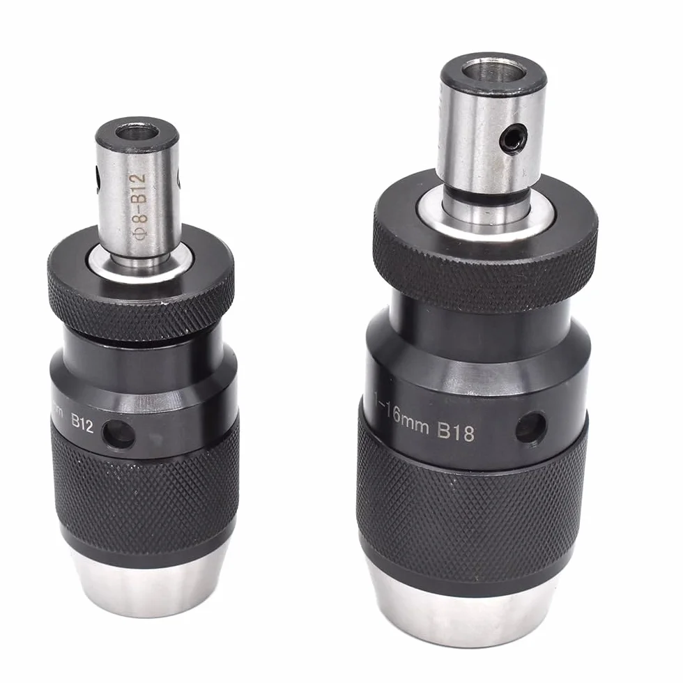 1 zestaw bezkluczykowego uchwytu wiertarskiego B16 B18 B12 B10 z 1 adapterem do wiertarek - samozaciskowy uchwyt stożkowy(Inner hole 16mm-B16)
