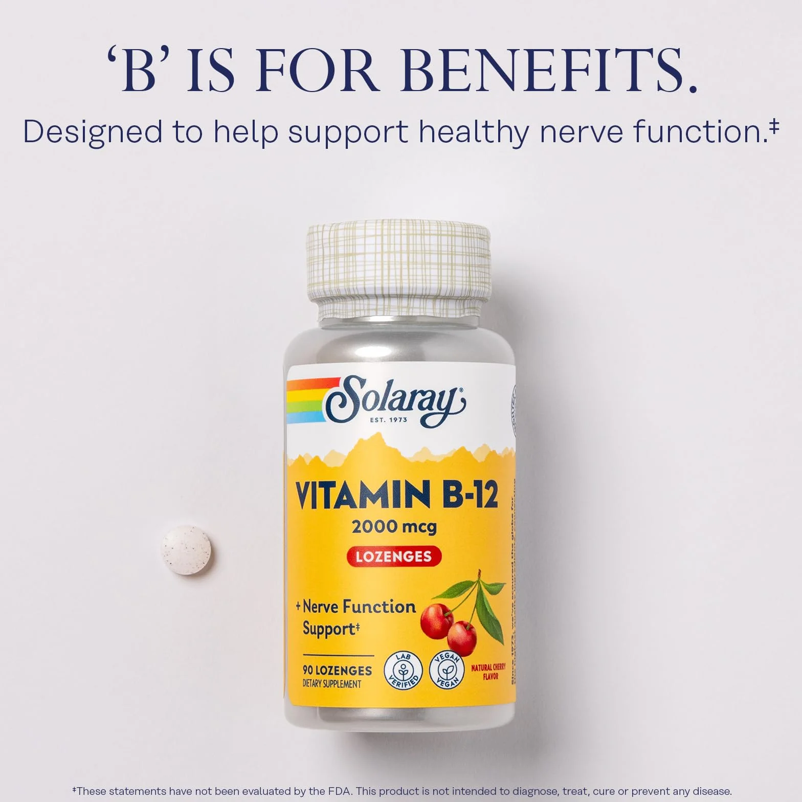 Solaray Witamina B12 2000 mcg 90 kapsułek