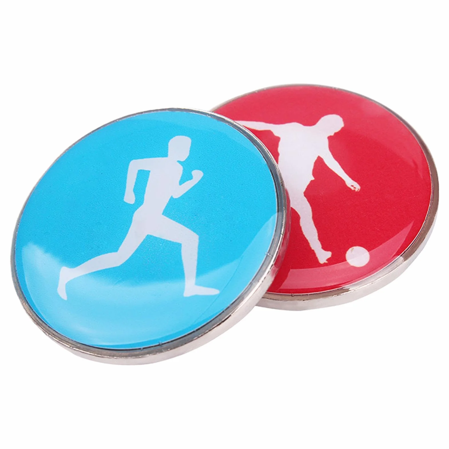 Générique Referee Coin, Sports Toss, Metal Soccer, piłka nożna z podwójnymi bokami, boki do meczów tenisowych i treningów, złote stemplowanie, około 3,5 x 0,5 cm