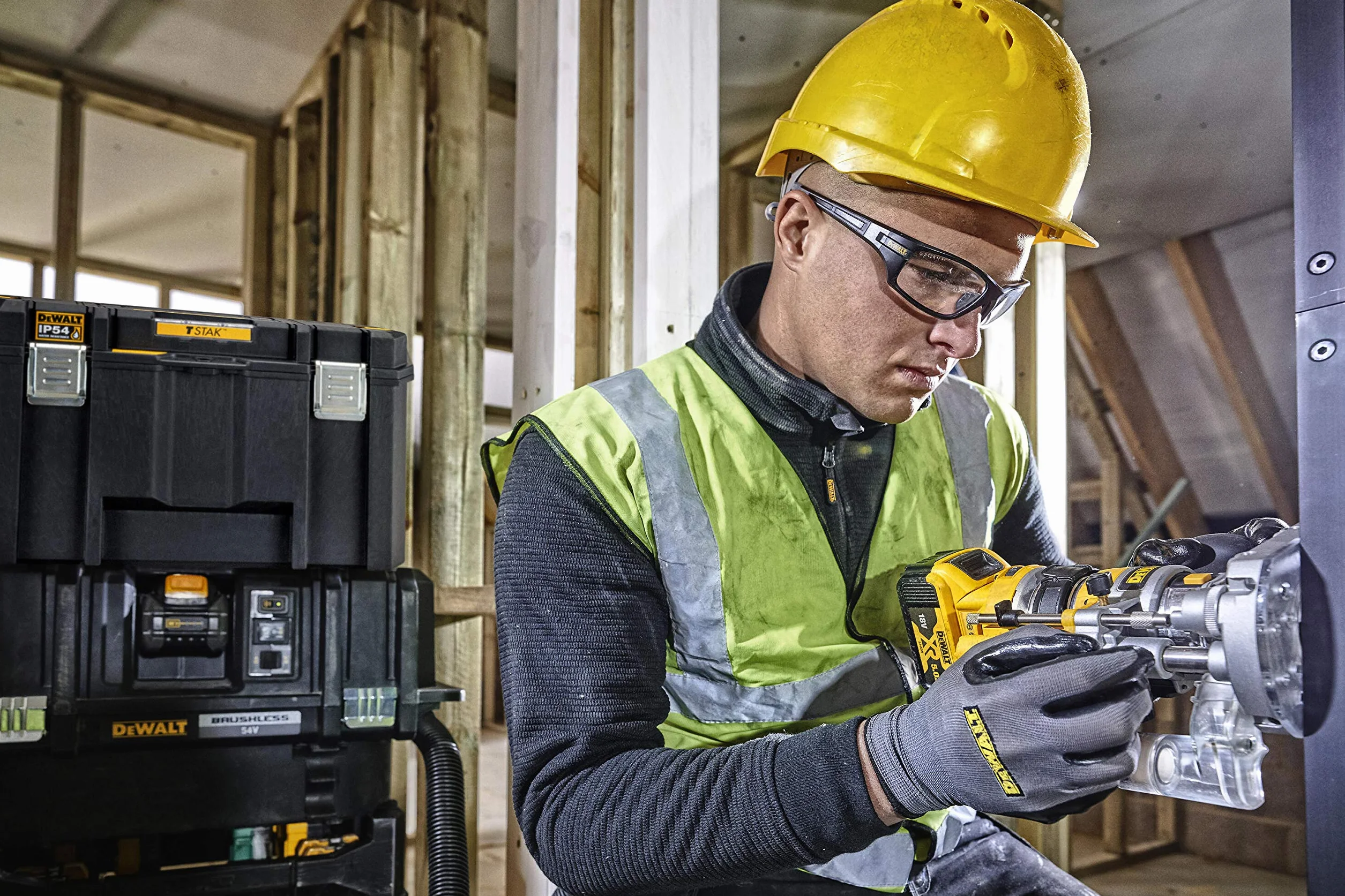 Dewalt Tstak 2.0 Walizka Systemowa, Czarny/Żółty, 44 x 30 x 38 cm