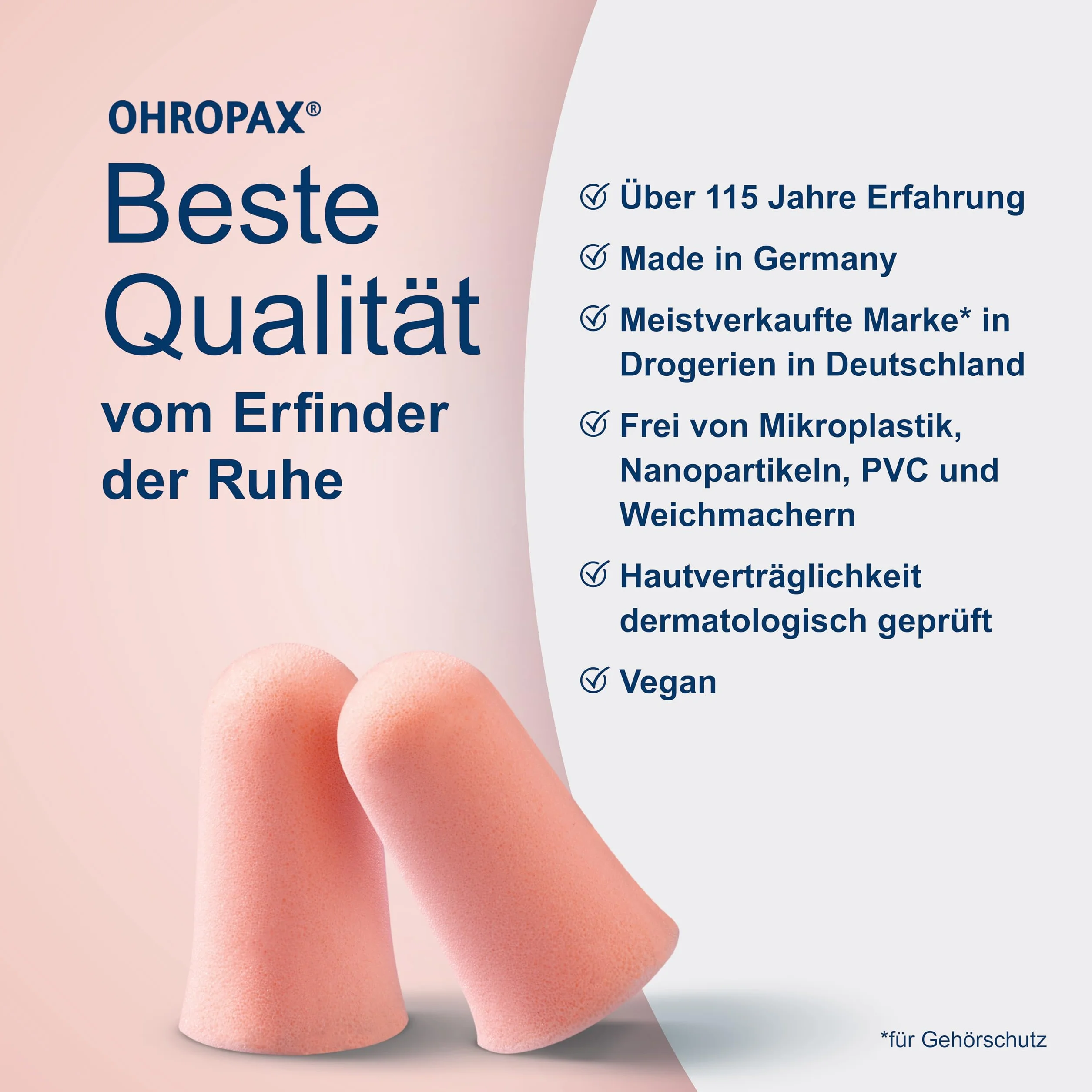 OHROPAX Miękkie zatyczki do uszu SNR 31 dB 10 sztuk