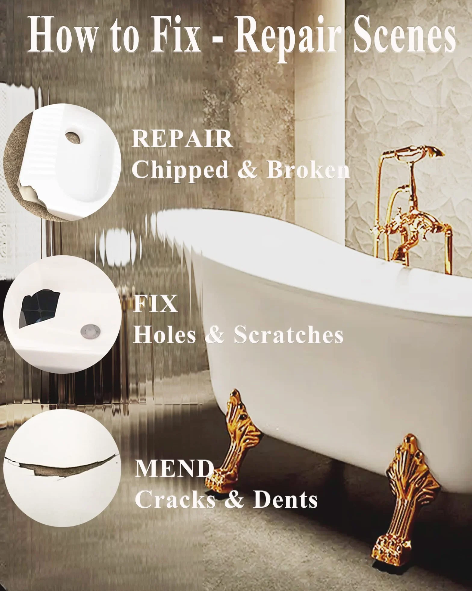 Endhokn zestaw naprawczy do wanny biały, emalia, porcelana, akryl, włókno szklane, zestaw naprawczy do zlewozmywaków ceramicznych, wanna, płytki, toaleta ceramiczna, prysznic, brodzik, zestaw do