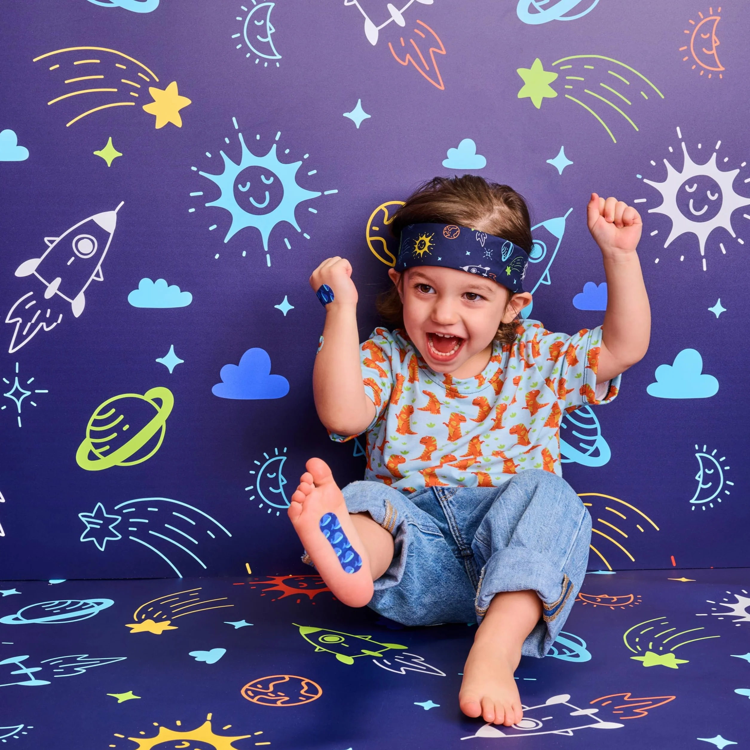 Wild Stripes Kids Space | Wyjątkowo lekki i elastyczny | Mocno trzymany | Wodoodporny