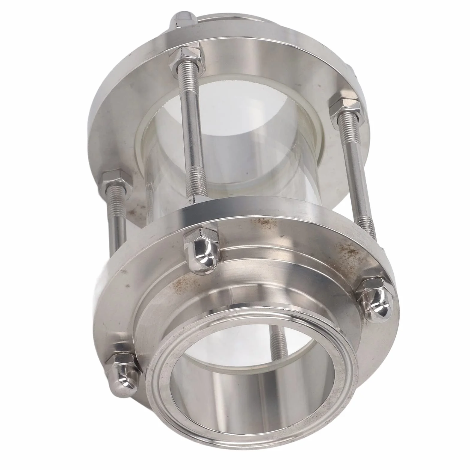 Wziernik Liniowy Zacisk Zastępczy Wziernik Zacisk Sanitarny Port Widokowy Stal Nierdzewna 304 Prosta Pionowa lub Pozioma PN6 80C do Wody Olej (57 mm / 2,24 cala)