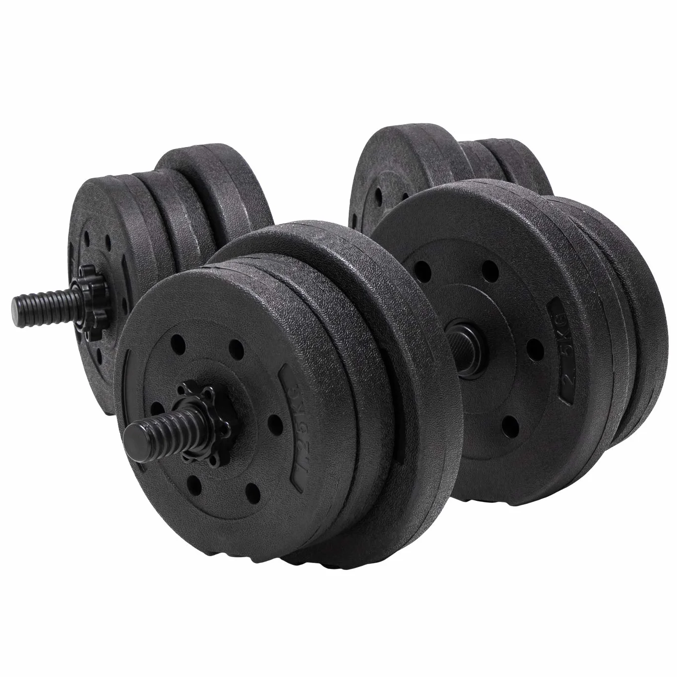 Hantle treningowe bitumiczne AbarQs (2x10kg)