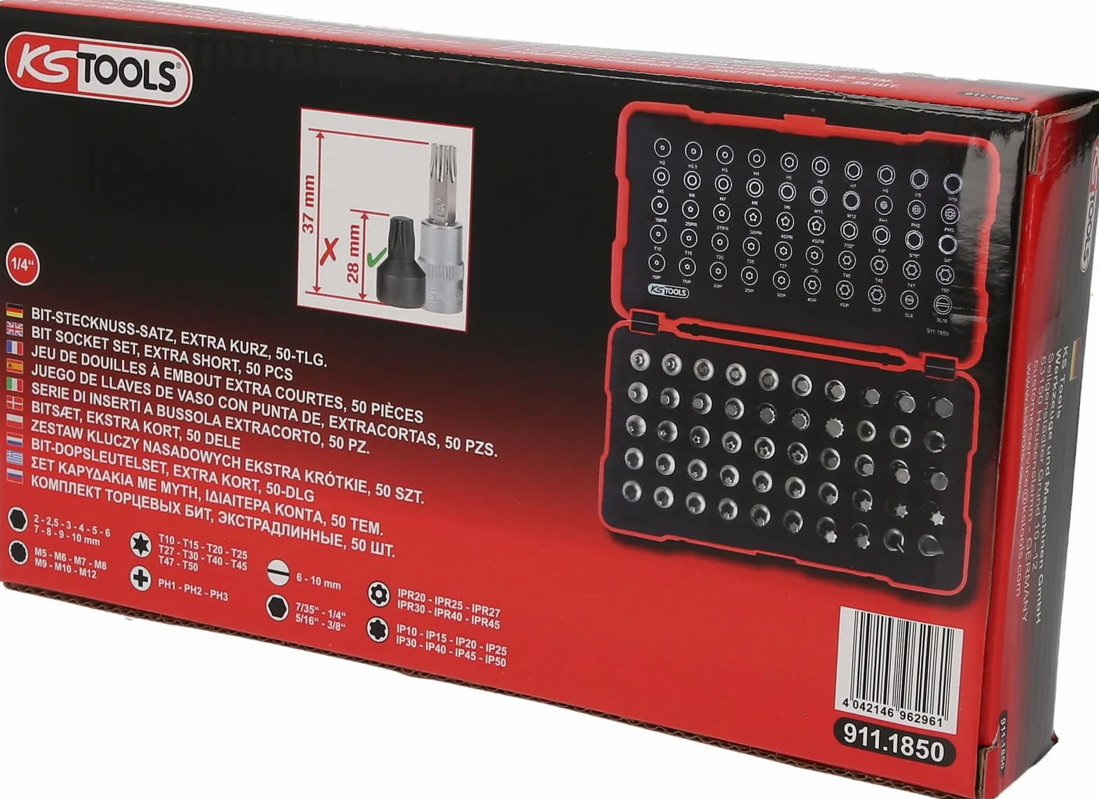 KS TOOLS 911.1850 Zestaw kluczy nasadowych