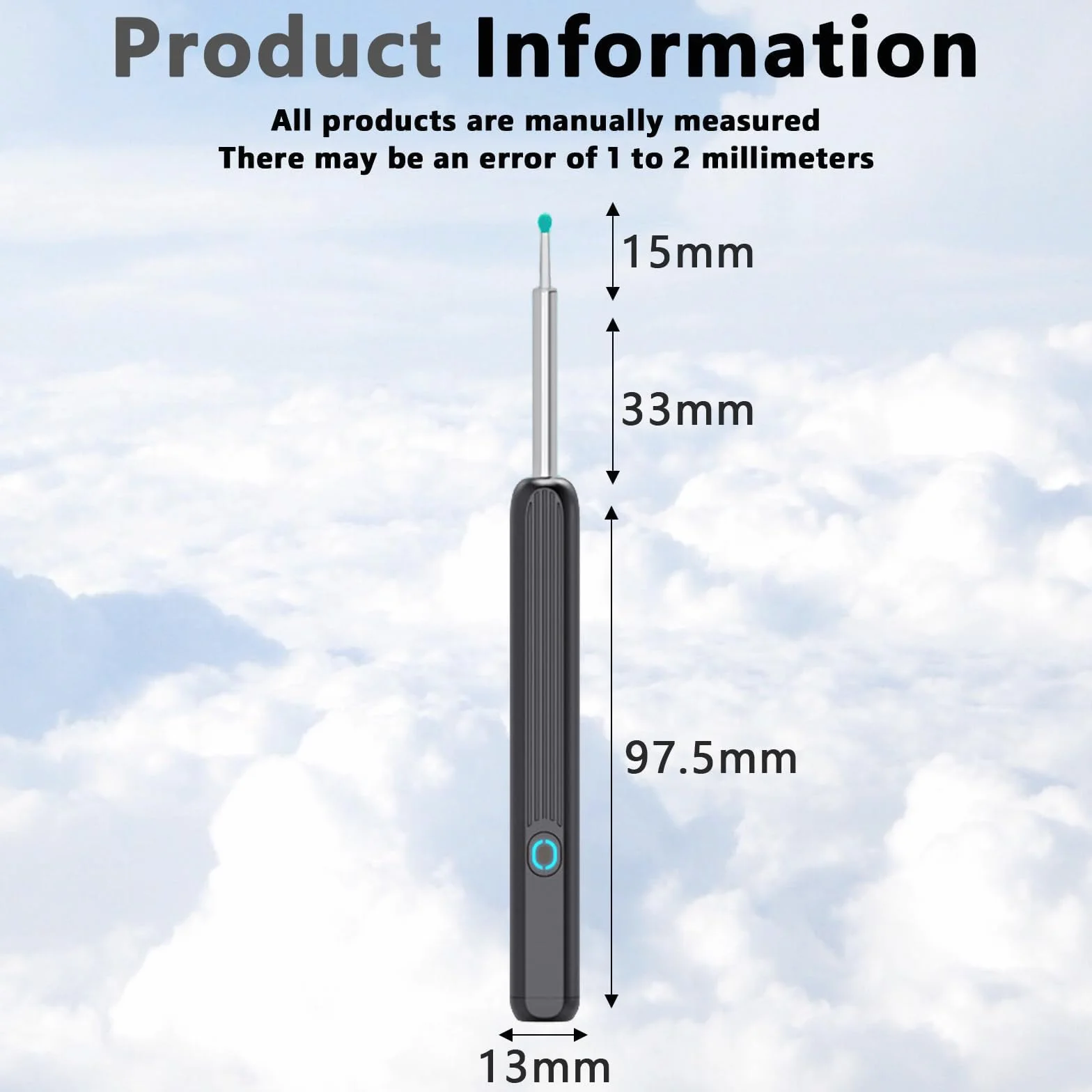 Otoskop do usuwania woskowiny usznej 1080p HD z kamerą WiFi IP67 6 diod LED