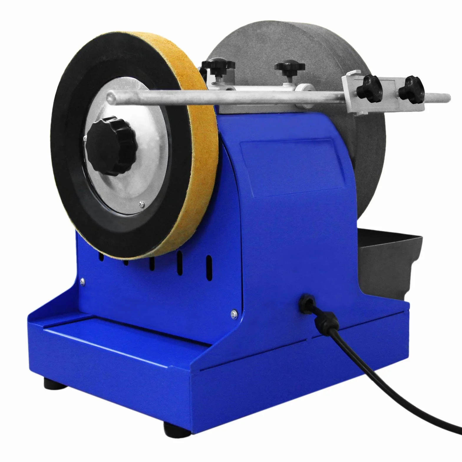 200W 250mm ziarna 220 mm szlifierka ławkowa z potężną ściernicą, ostrzenie narzędzia do rzeźbienia i skórki tarcza do polerowania
