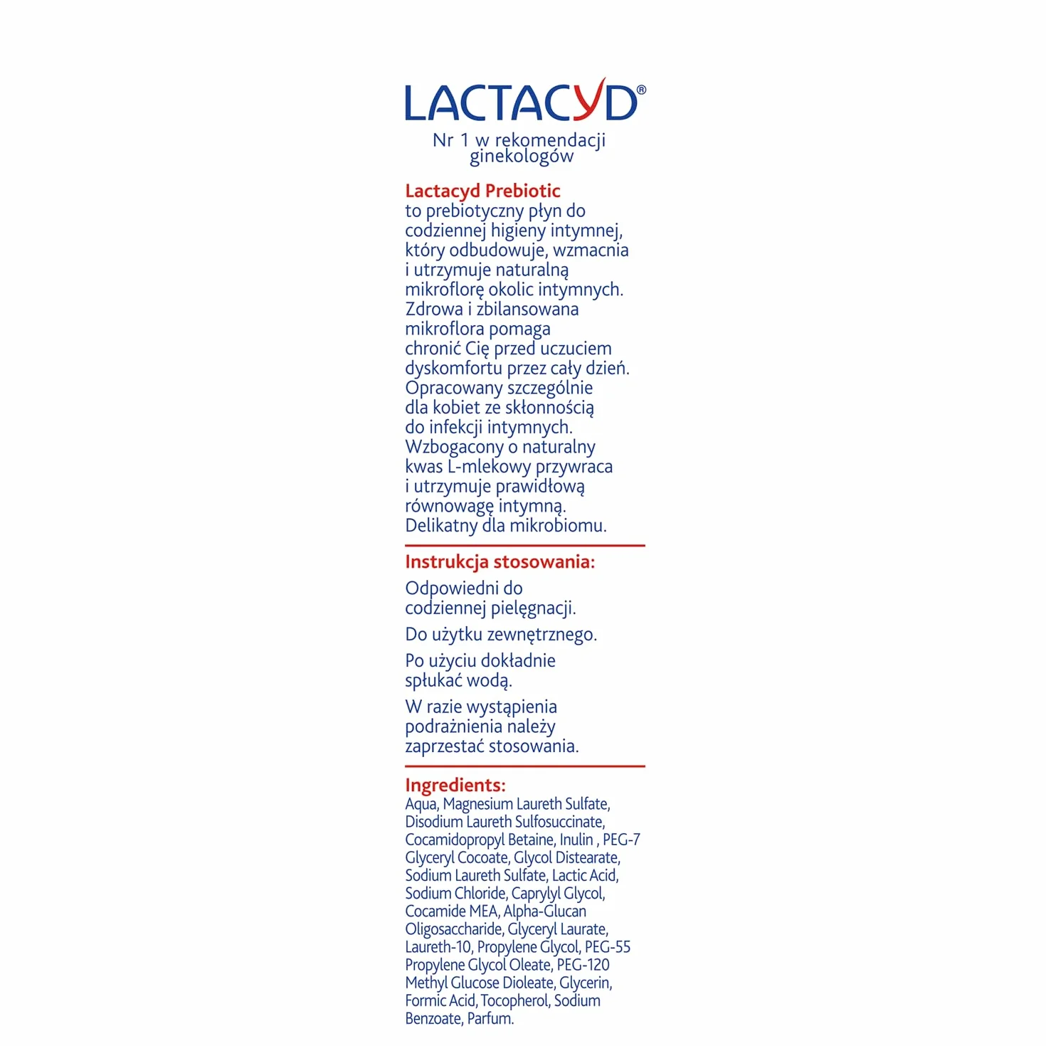 LACTACYD® PREBIOTIC Płyn do higieny intymnej 200 ml