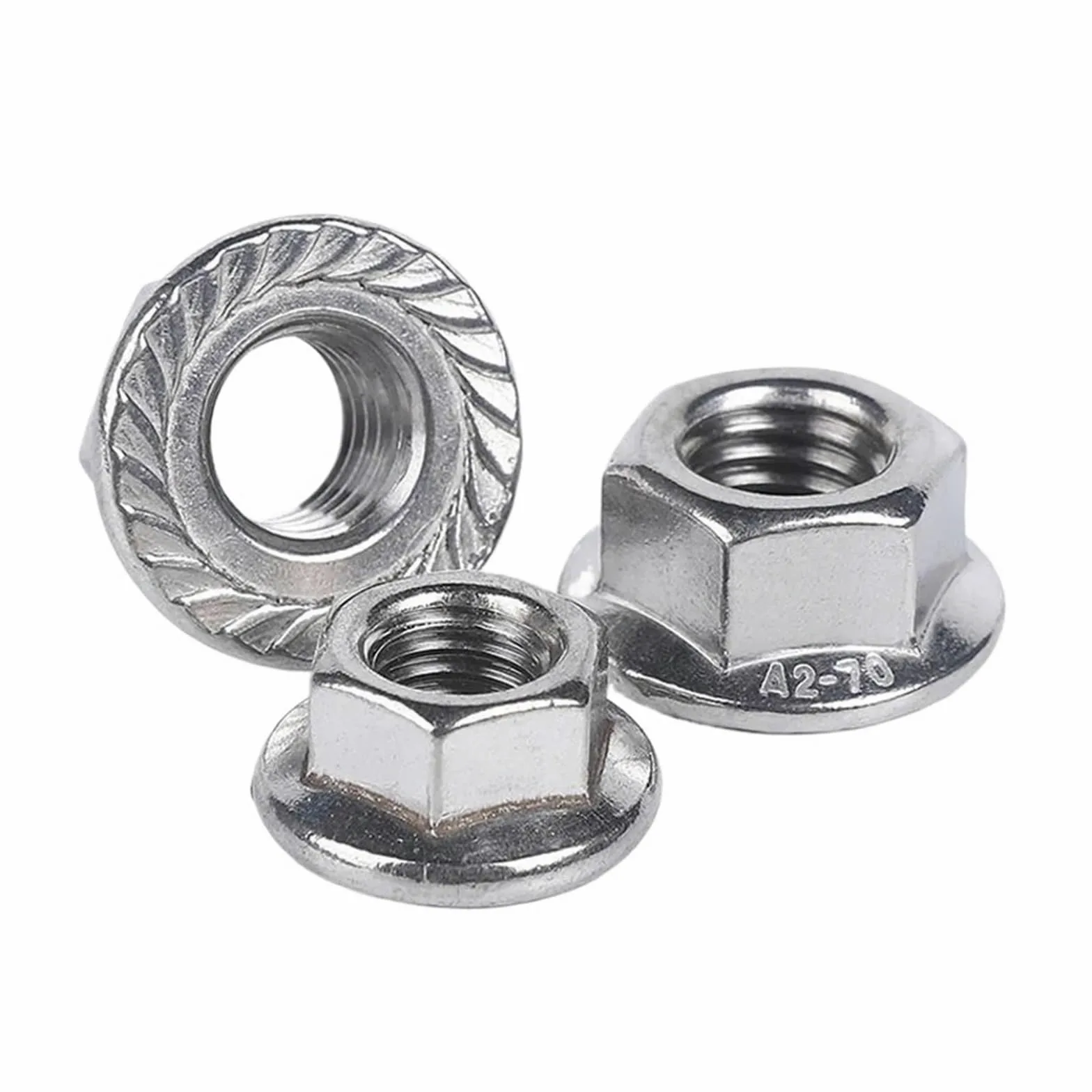 Nakrętka zabezpieczająca kołnierzowa, 304 lub 316 Nakrętka sześciokątna antypoślizgowa ze stali nierdzewnej Nakrętki sześciokątne z zatyczką, zaślepka M3-M12(304 M8-10pcs)