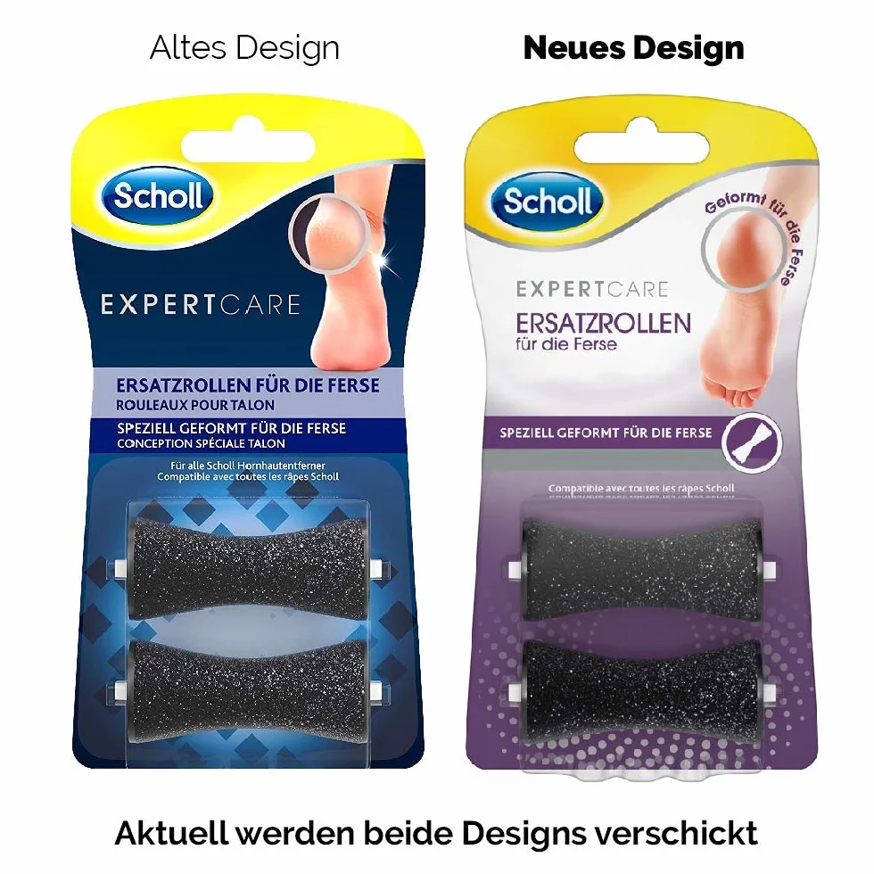 Scholl Expert Care Rolki do Pilnika, Czarny, 2 szt.