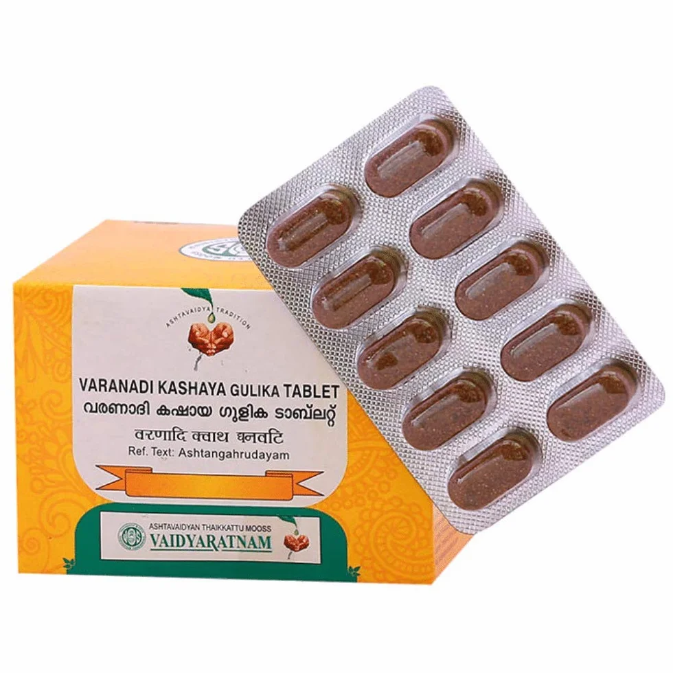 Vaidyaratnam Varanadi Kashaya Gulika tablet (1 szt.) | produkty ajurwedyjskie | produkty ajurwedyjskie | produkty ajurwedyjskie | produkty Vaidyaratnam