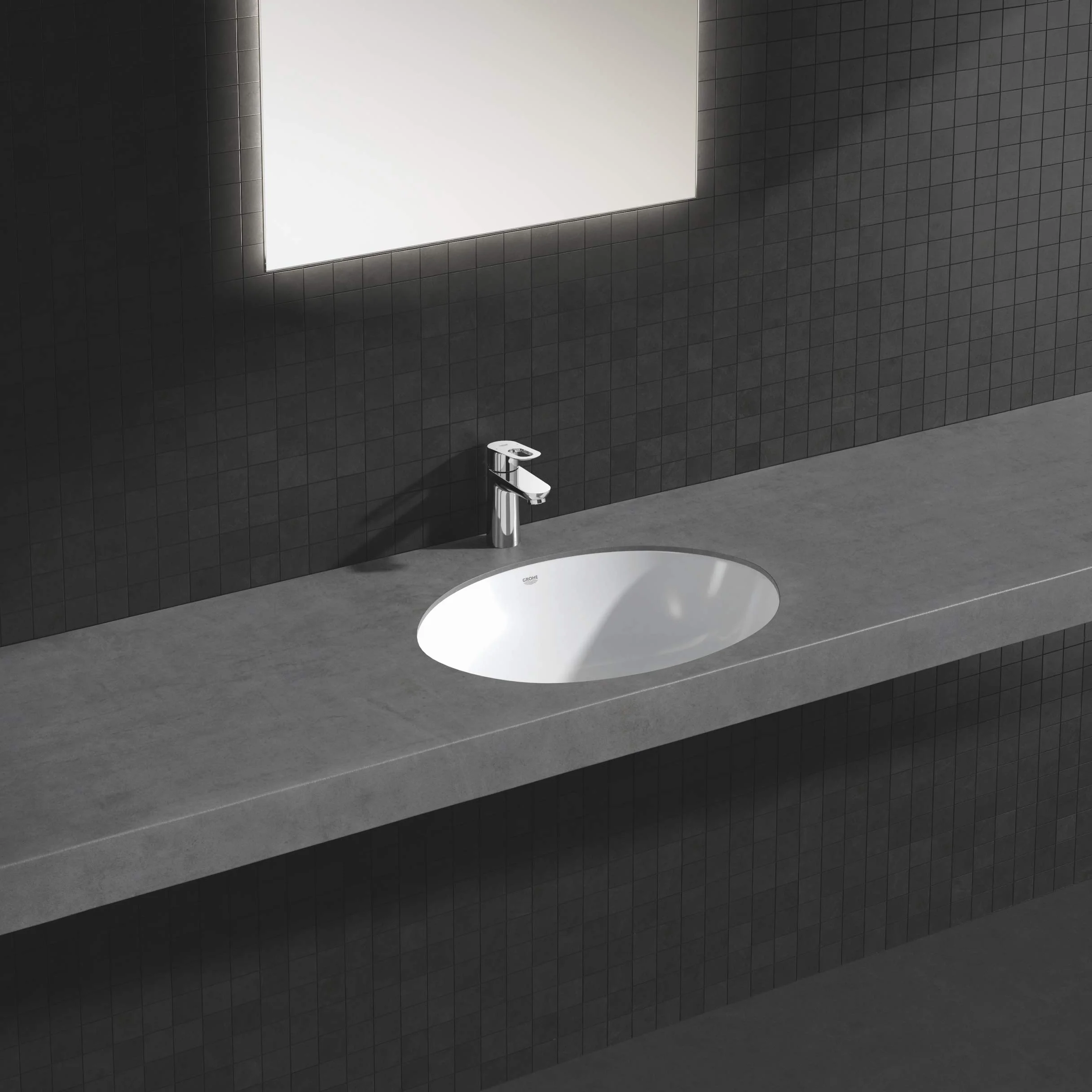 Grohe Bateria Umywalkowa, Srebrny, S