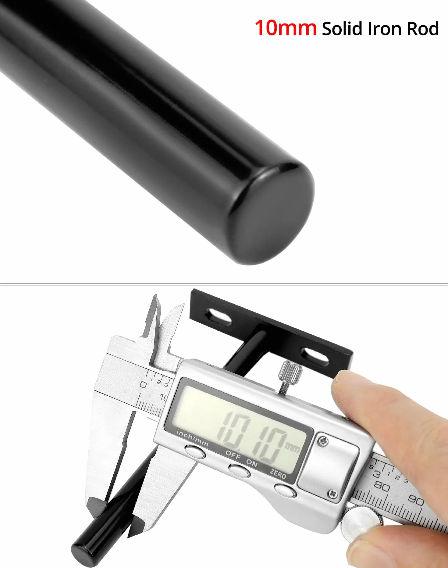 QWORK® 4 szt. Niewidoczne wsporniki półek-125mm-z litego żelaza pływające wsporniki półek do montażu na ścianie dekoracje szafek meblowych