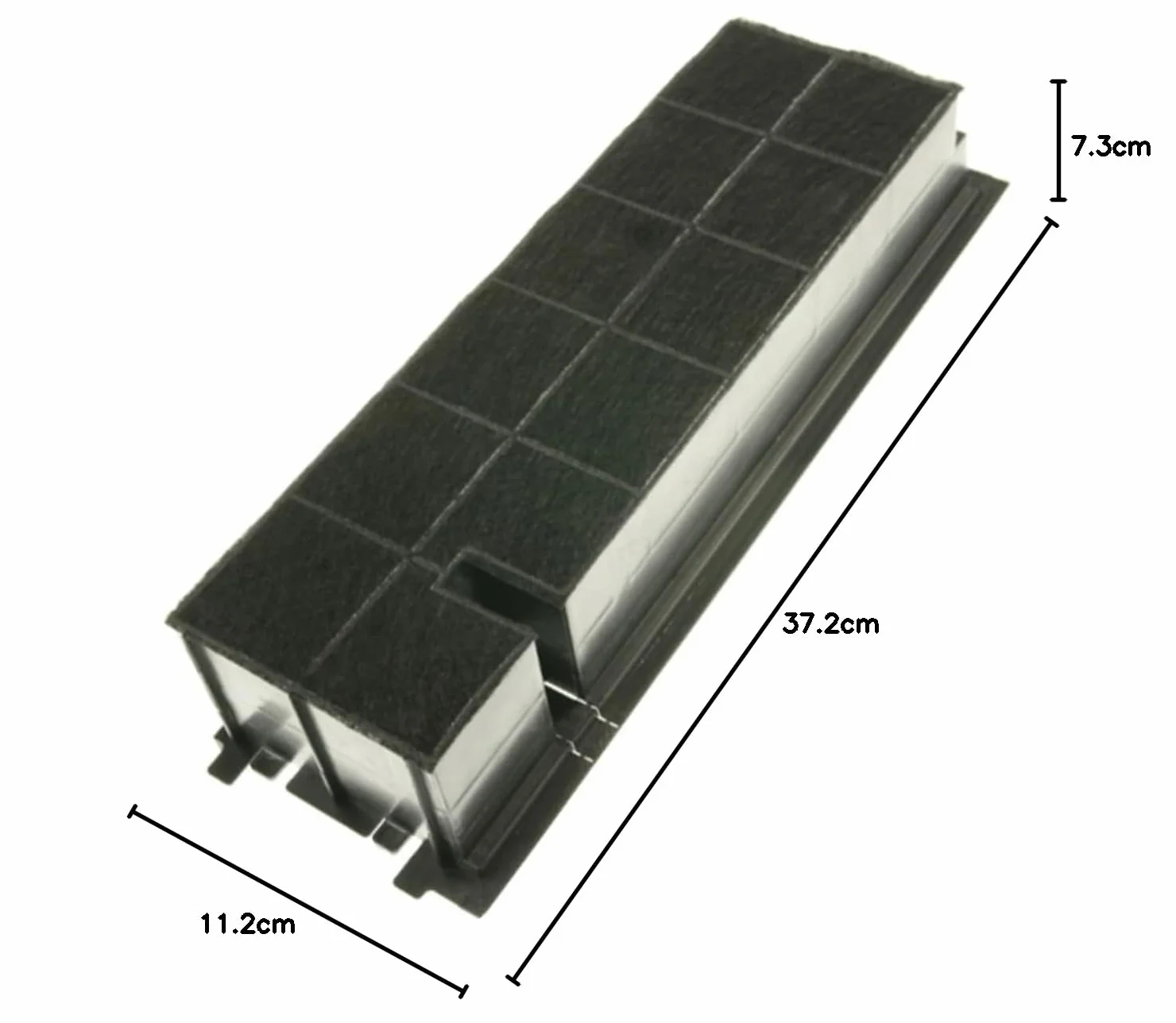 Aeg Mcfe18 Filtr Węgla Aktywnego, Czarny, 19 x 19 x 4 cm