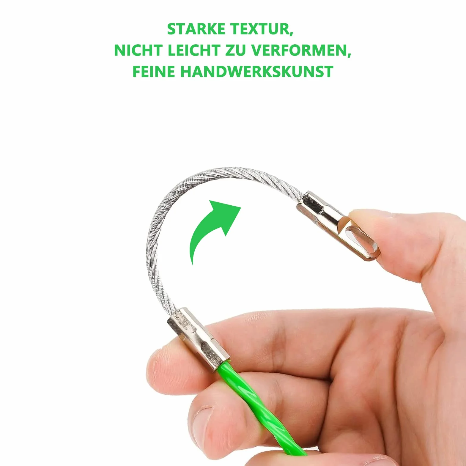 Pomoc do wciągania kabli, spirala naciągowa o długości 20 m, z 2 sprężynami prowadzącymi, taśma do wciągania kabli φ4 mm, pomoc do wciągania kabli w idealnej taśmie do układania kabli