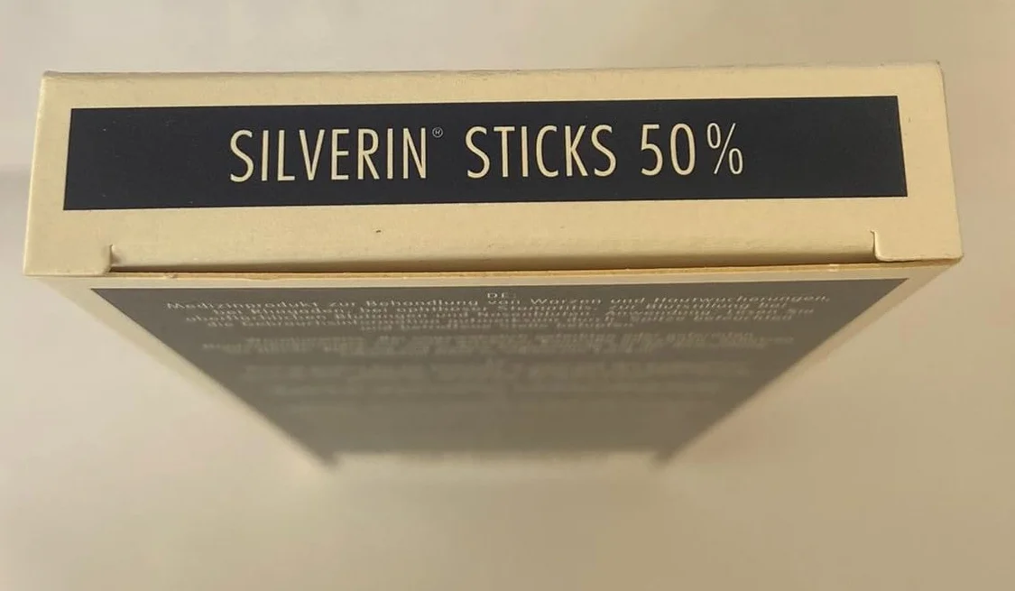 SILVERIN Pisaki z azotanem srebra 50% 115 mm 10 szt. usuwanie brodawek