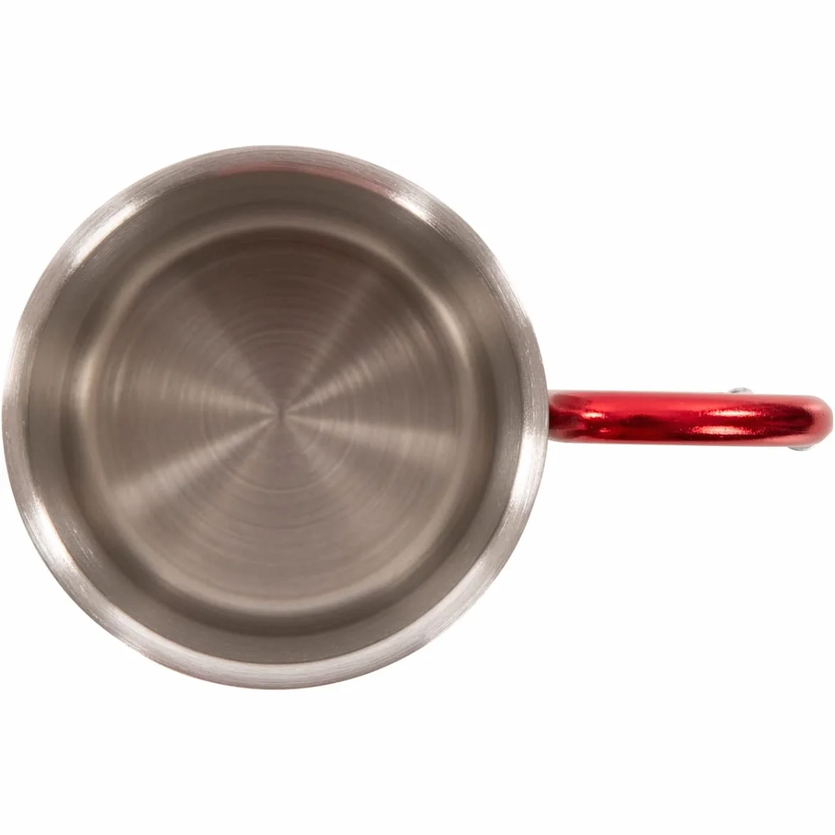 Trespass Bruski, srebrny, podwójne ścianki aluminiowy karabińczyk kubek kempingowy 230 ml, szary