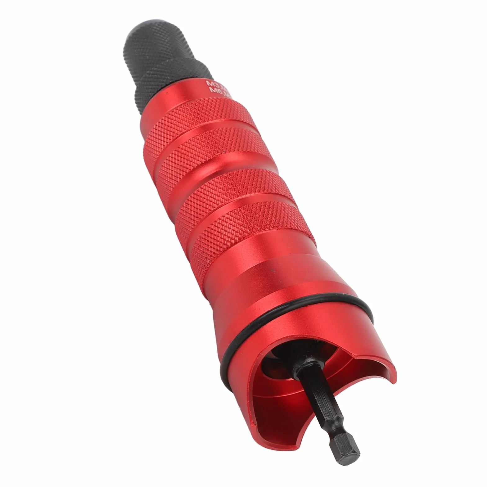 Zestaw adaptera do elektrycznej wiertarki nitowej Przenośny Mocny z 6 wymiennymi głowicami Bezprzewodowy pistolet do nitowania Adapter do instalacji Konserwacja Budynek Winda