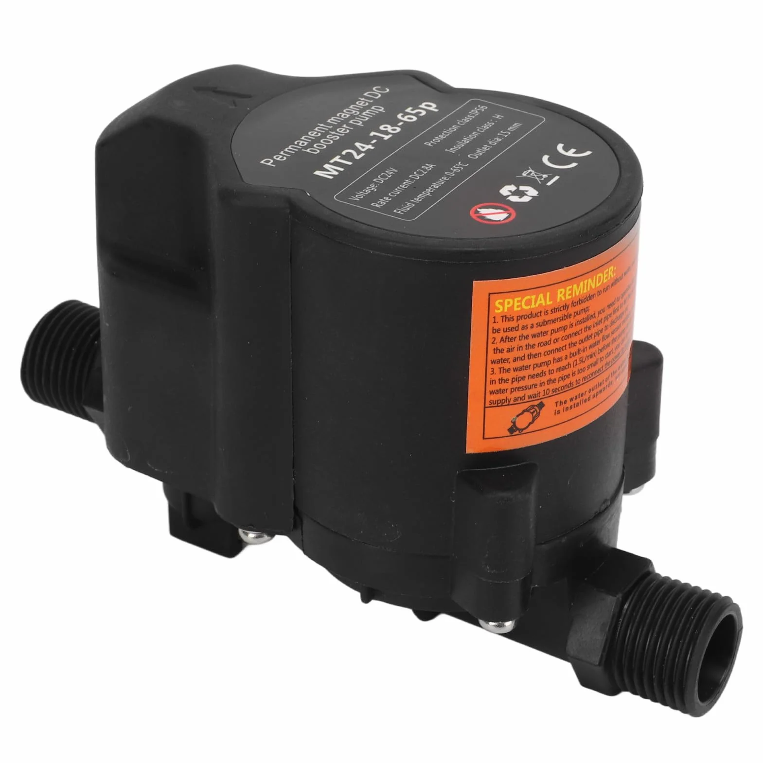 Pompa wody prysznicowej, pompa ciśnienia wody, automatyczna pompa przypominająca, pompa prysznicowa o niskim poziomie hałasu, automatyczna indukcyjna do łazienki DC24V (wtyczka