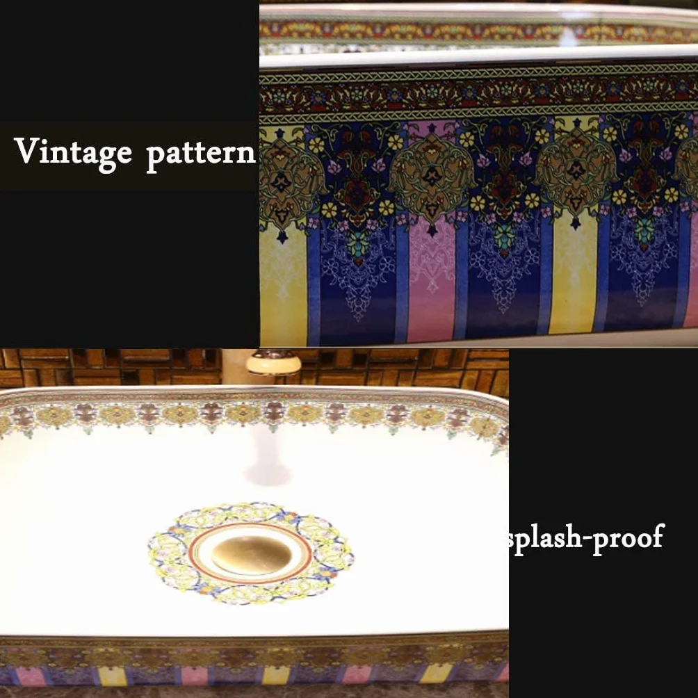 Szafka Pod Umywalkę Z Umywalką, Umywalka Łazienkowa, Umywalka Nablatowa, Bateria Umywalkowa, Umywalka Nablatowa, Romantyczna Lawenda, Umywalka Nablatowa, Ceramiczna, Prostokątna Umywalka Łazienkowa
