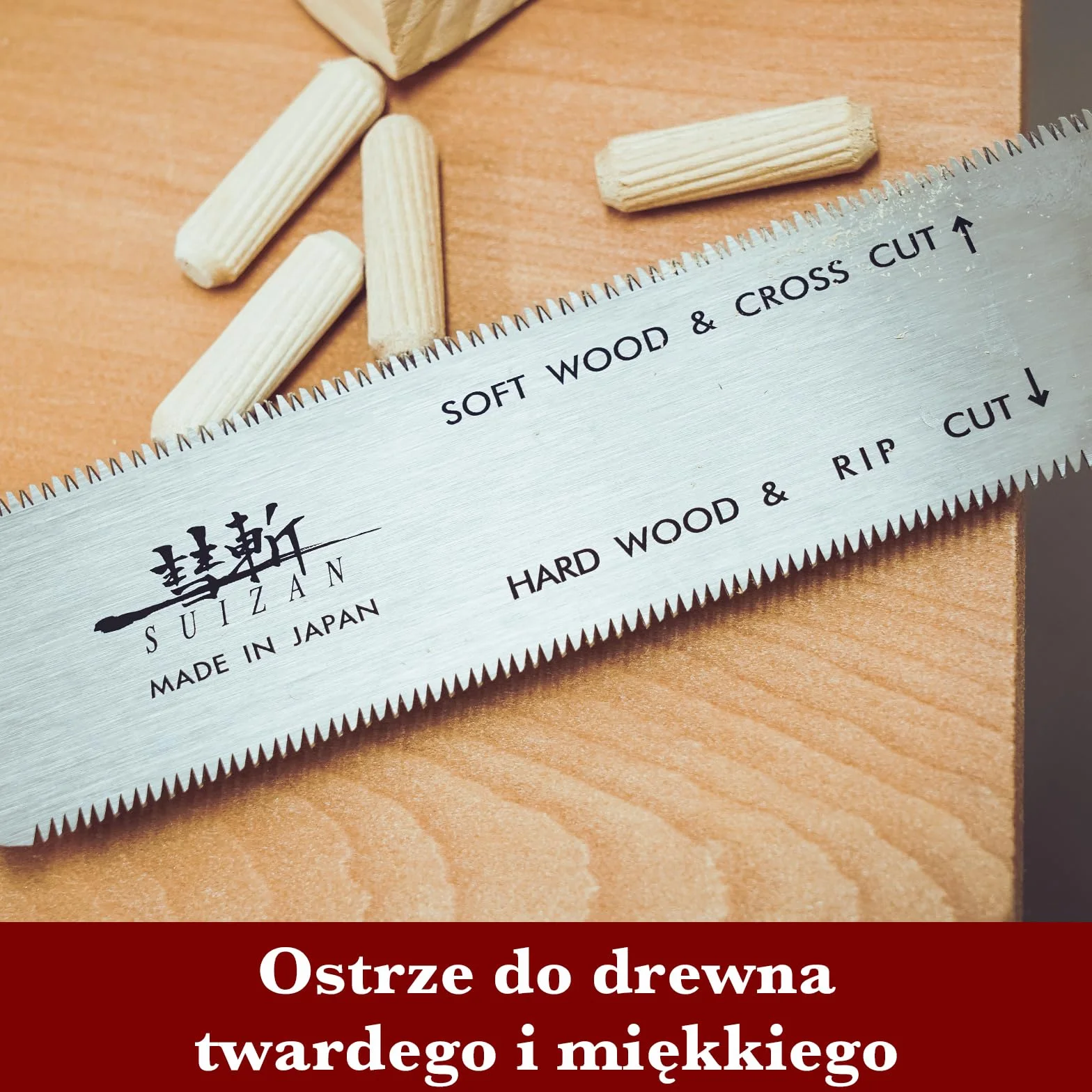 SUIZAN Ryoba Japońska piła ręczna dwustronna 150mm - Profesjonalne narzędzia do obróbki drewna