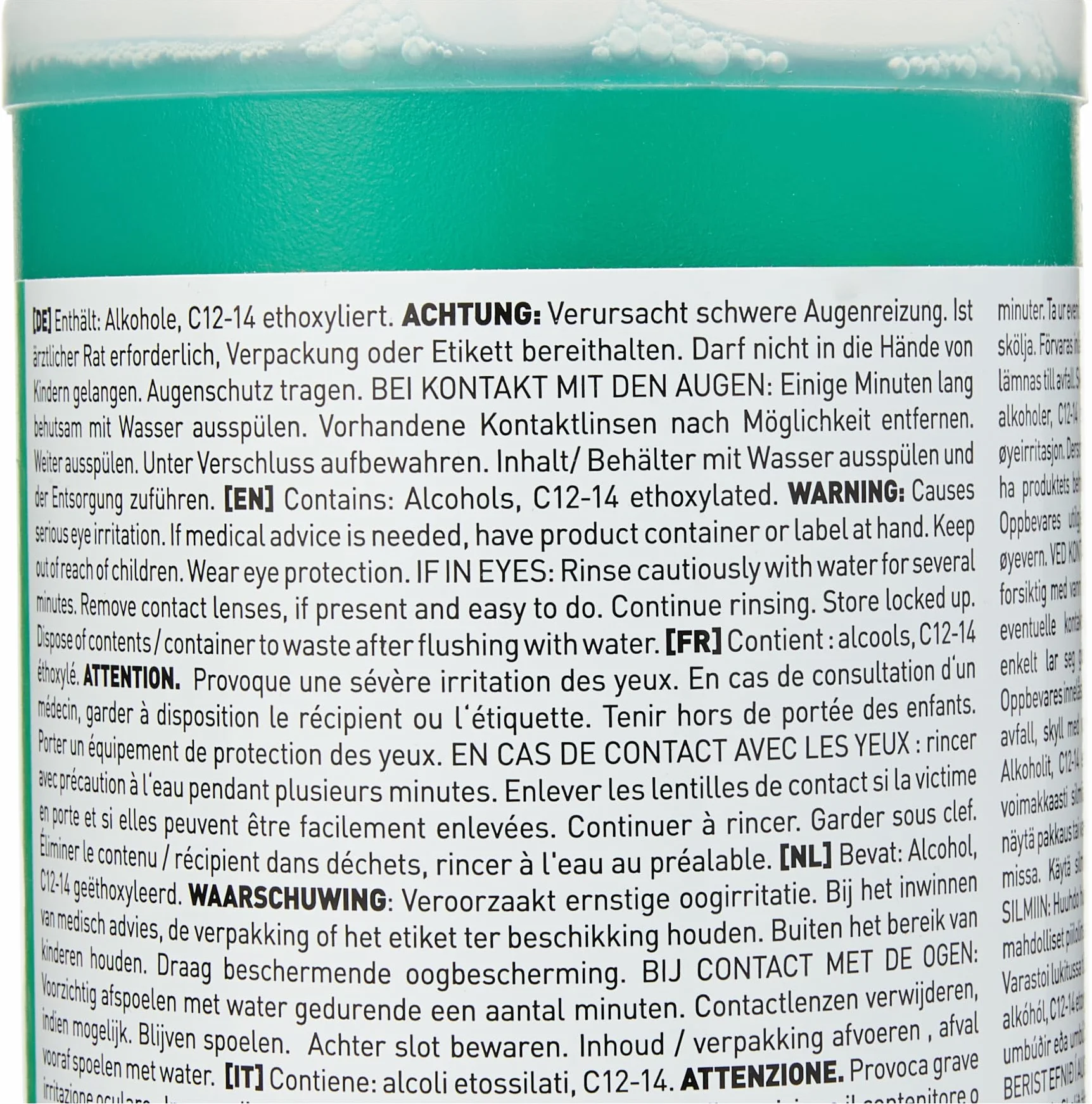 UNGER Środek do czyszczenia szyb UNGER's Liquid (1 litr, koncentrat, proporcje mieszania 1:100, neutralne pH, okna bez smug, zamknięcie bezpieczeństwa, skala dozowania) FR100