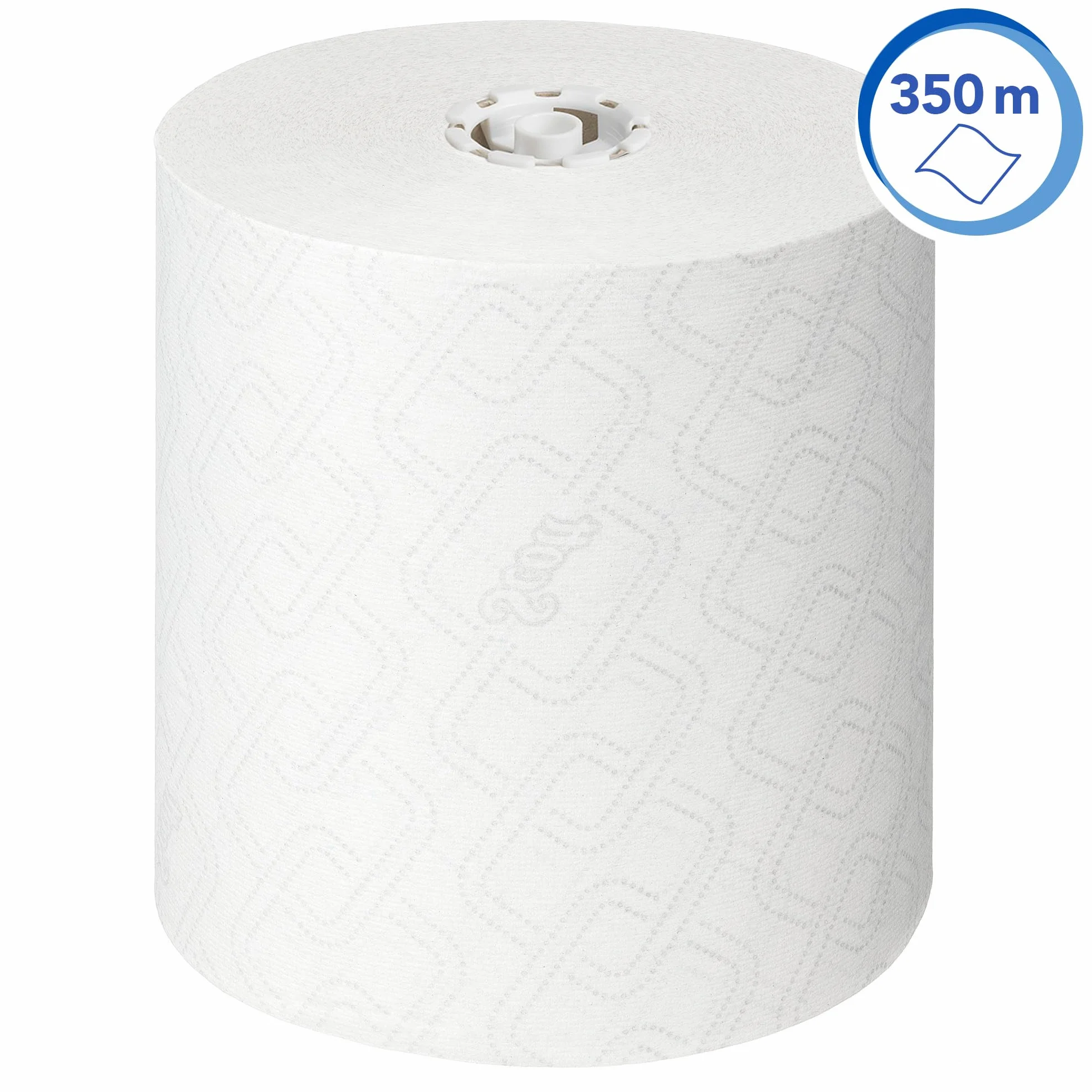 Ręczniki papierowe w rolce Scott Essential 6691 — ręczniki papierowe do rąk w rolce — 6 białych rolek papieru o długości 350 m (łącznie 2100 m)