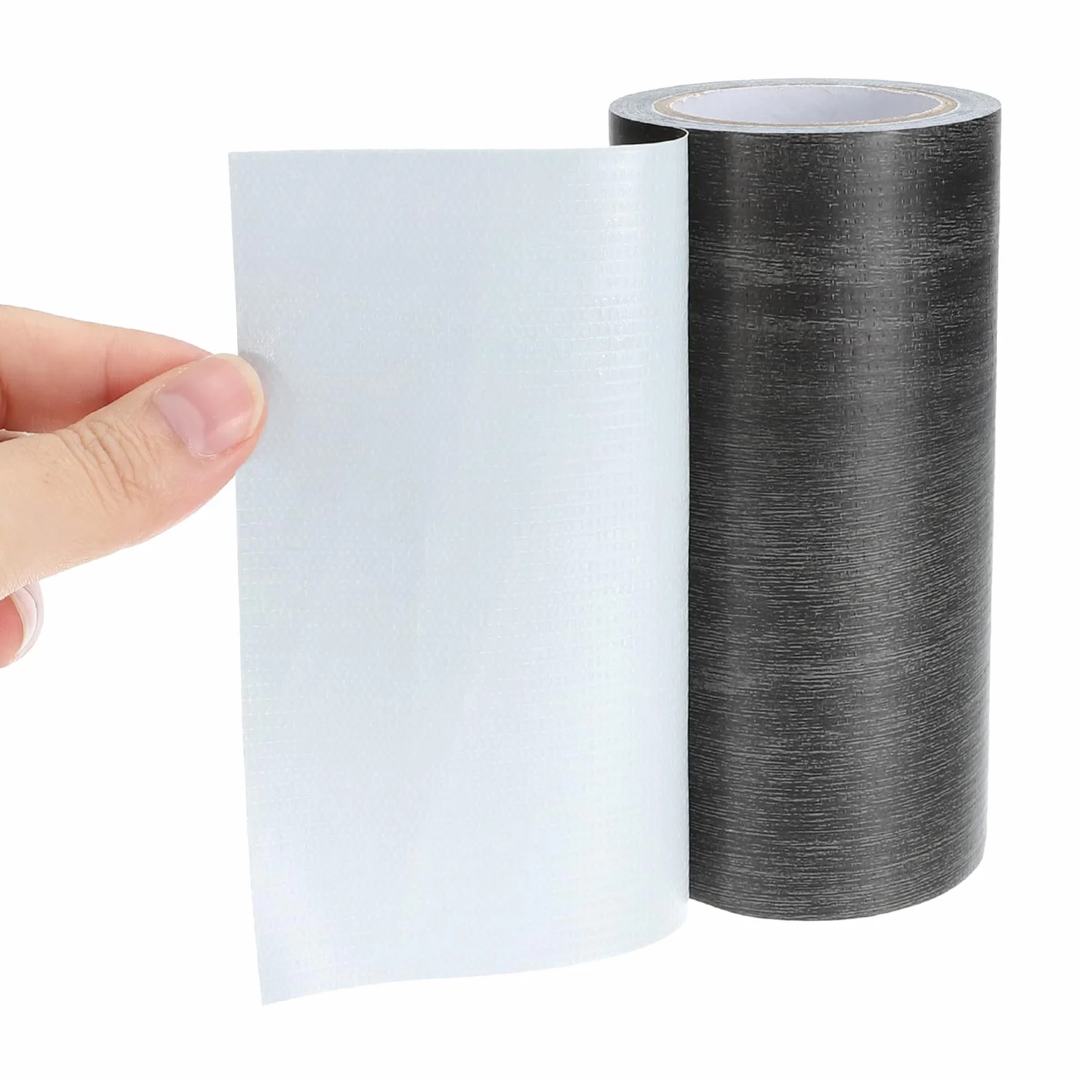 PATIKIL folia klejąca o wyglądzie drewna; 100 mm x 4,57 m; bordiura samoprzylepna; taśma klejąca do napraw; klejąca taśma o wyglądzie drewna; taśma klejąca z wzorem ebenu; samoprzylepna folia