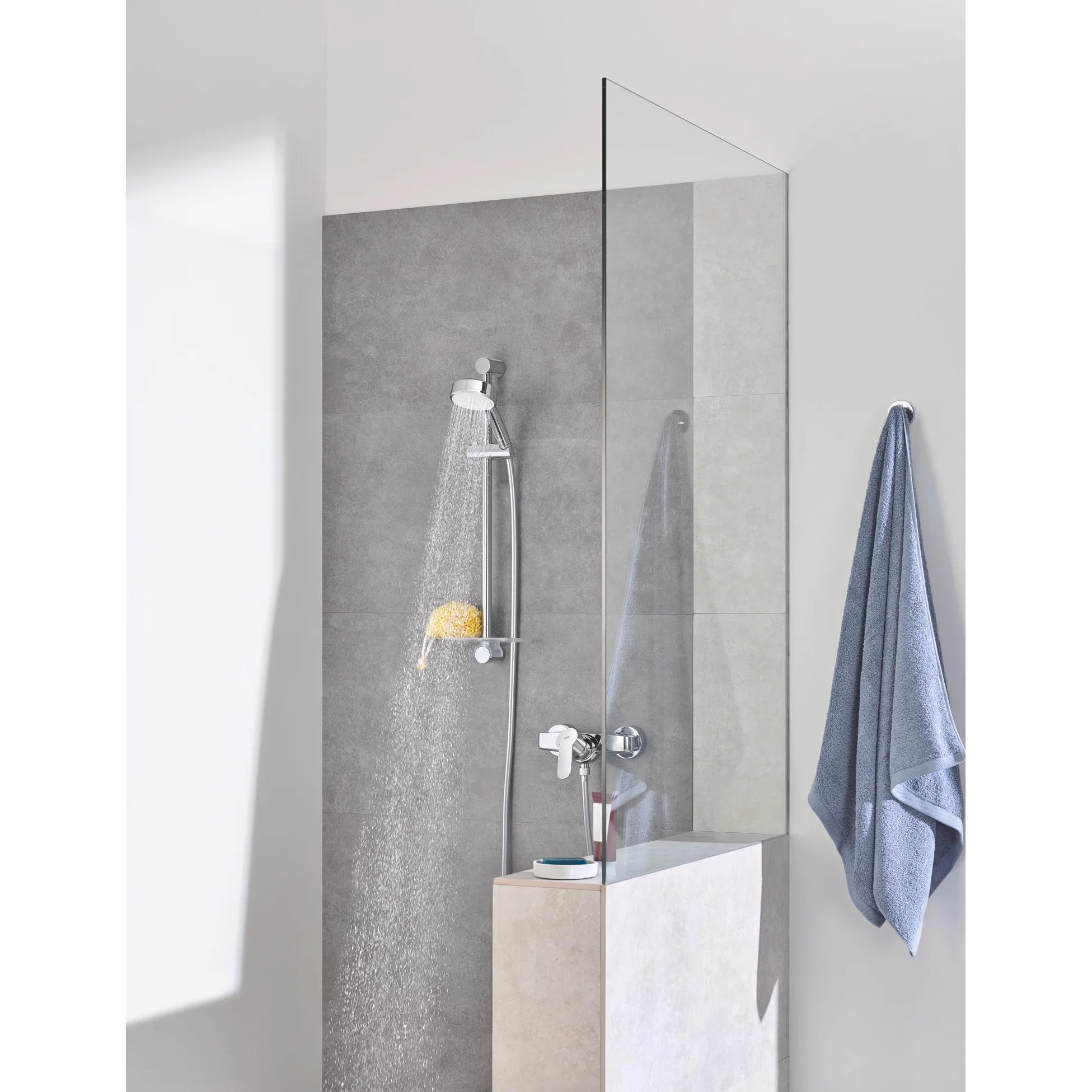 GROHE | Bateria łazienkowa — jednouchwytowa bateria prysznicowa, zintegrowany zawór zwrotny | Chrome | 23333000