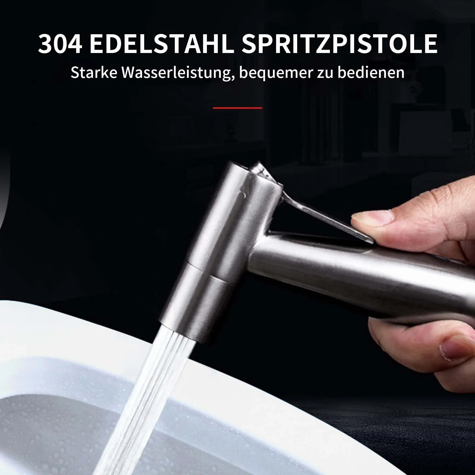 Bidet słuchawka prysznicowa wraz z wężem prysznicowym 150 cm, ze stali nierdzewnej, do toalety, polerowany zestaw prysznicowy z funkcją zmiany i uchwytem ściennym
