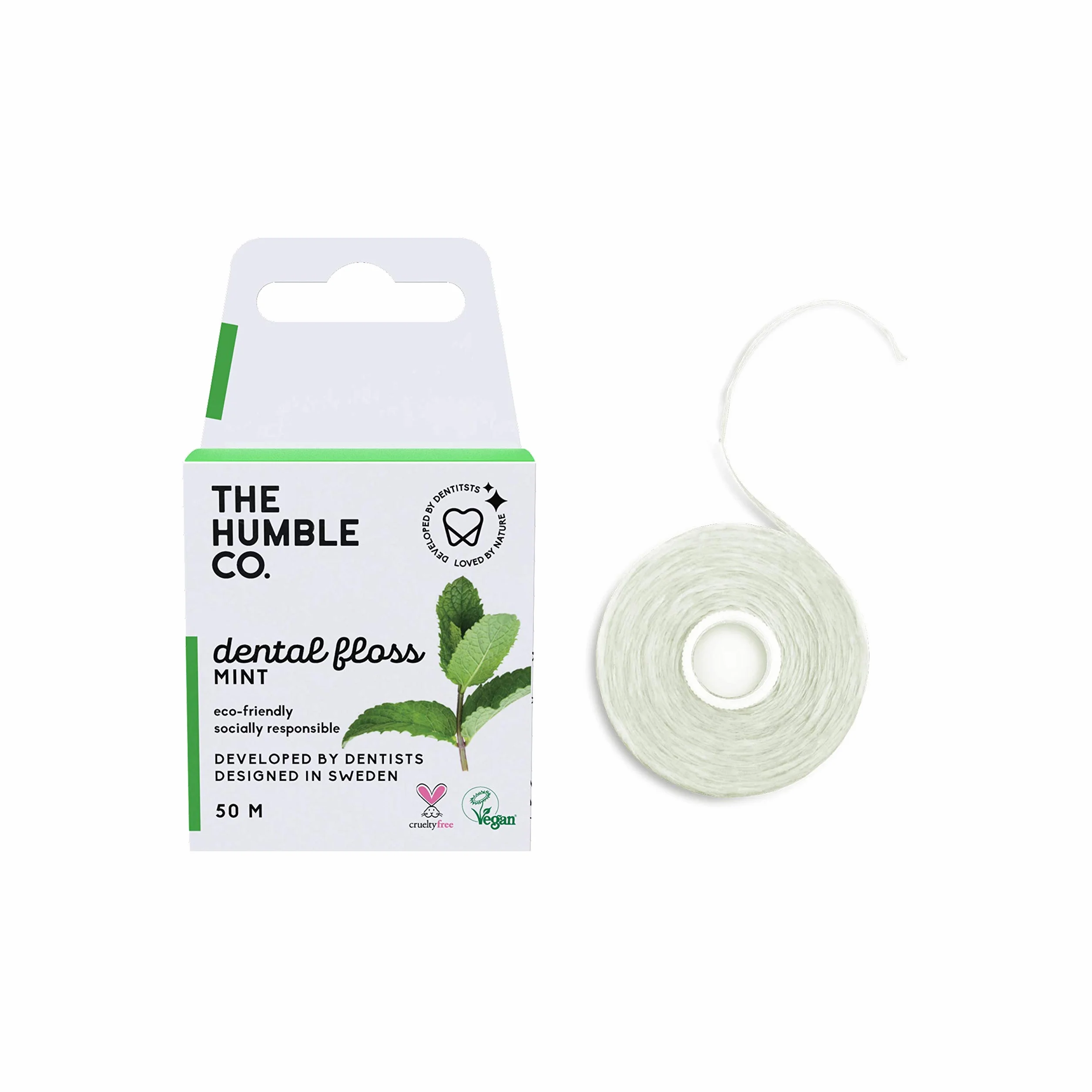 The Humble Co. Przędza dentystyczna Fresca Eco Vegan 50 m, The Humble, 300 g