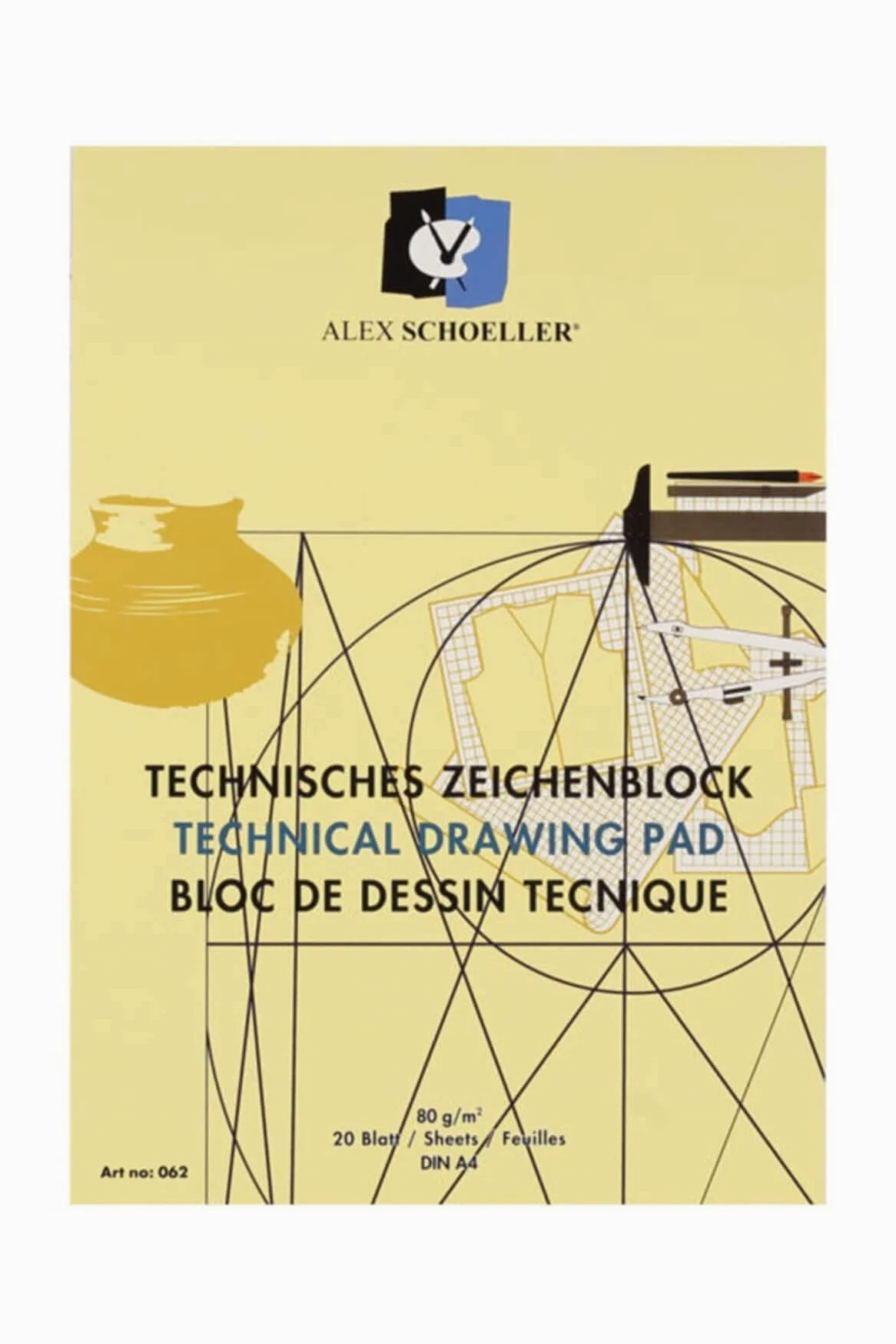 Alex Tech blok rysunkowy A4 80 g pionowy. 20 Yp